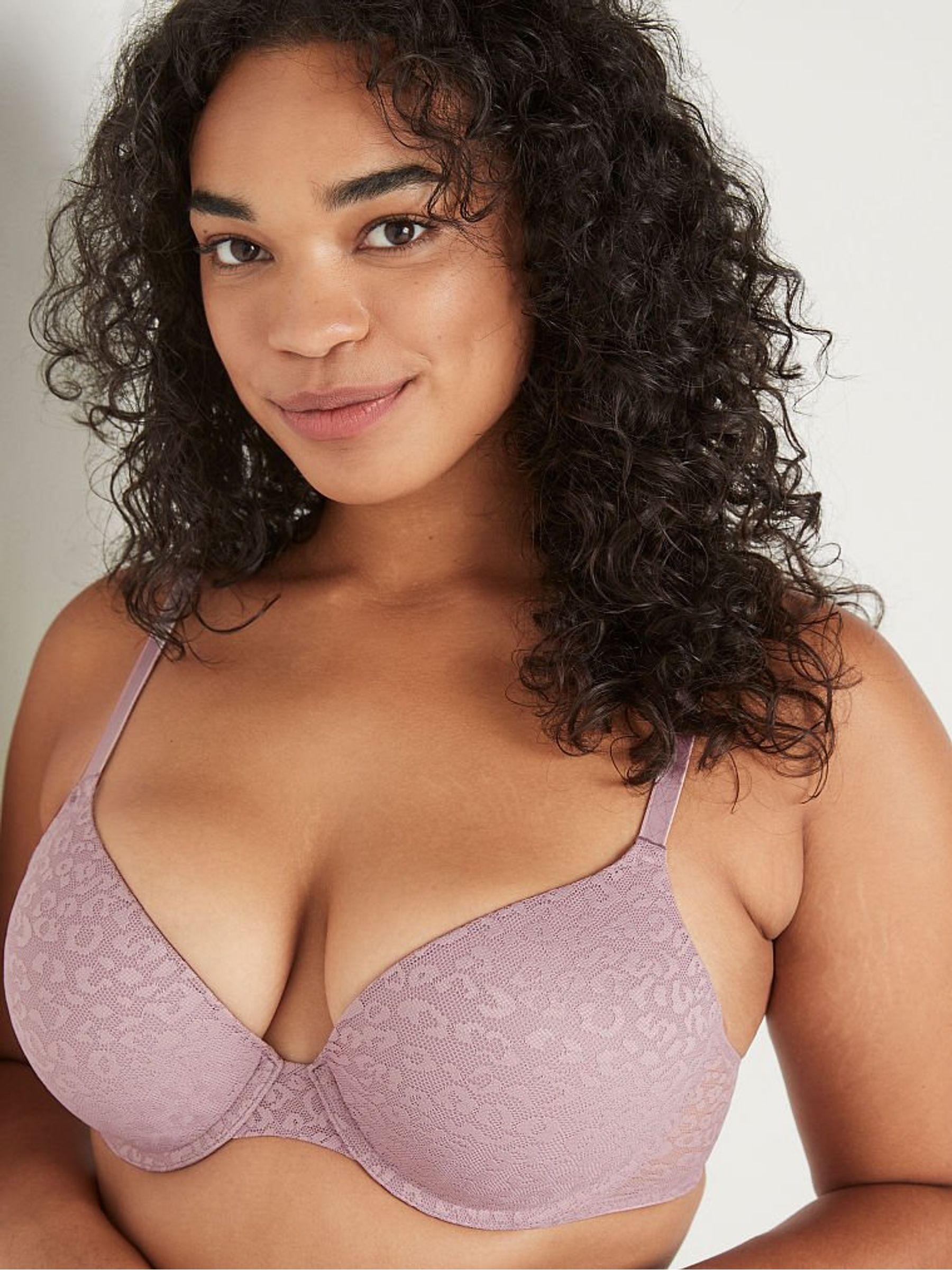 Dreamy Lilac Purple Lace Push Up T-Shirt Bra - Image 1 of 1