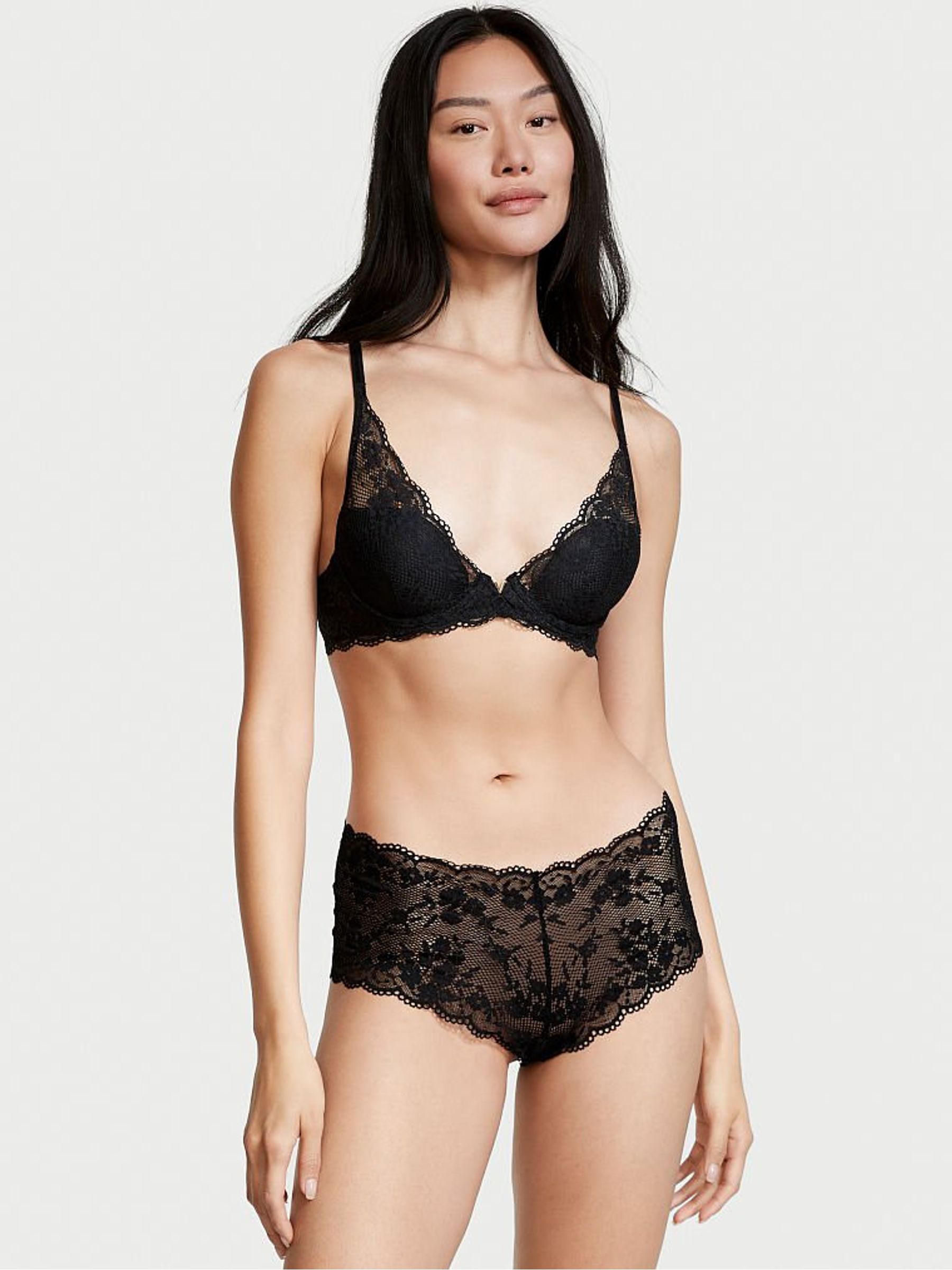 Black Lace Short Knickers - Image 1 of 4