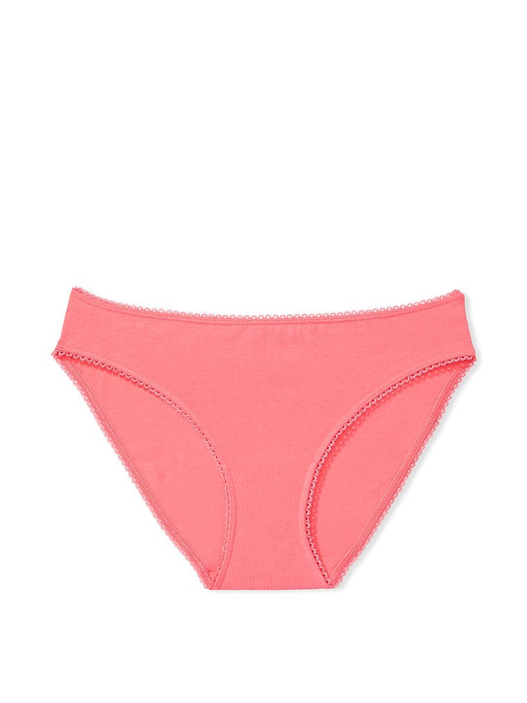 Cocktail Pink Cotton Bikini Knickers - Image 3 of 4