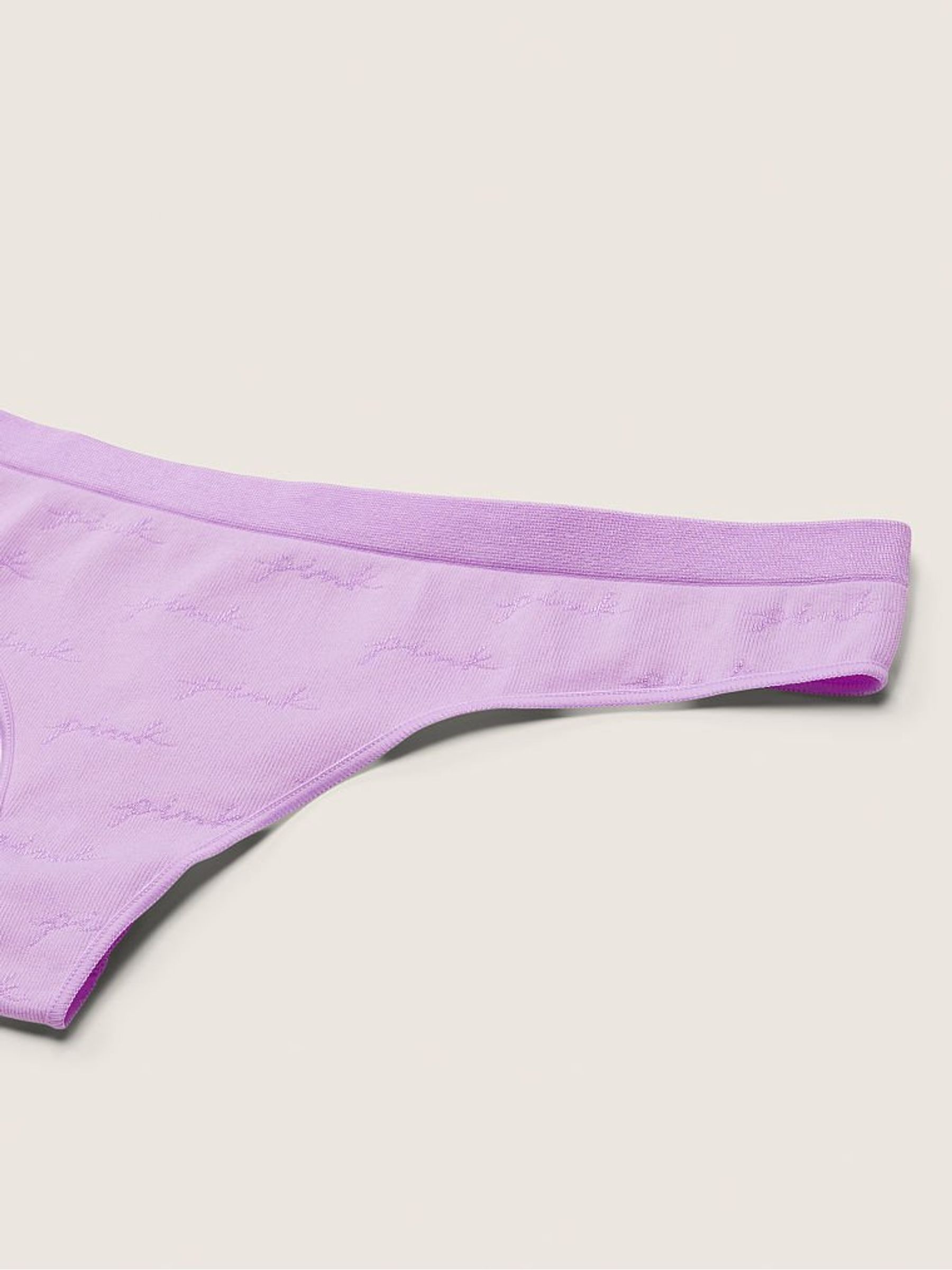 Petal Purple Seamless Thong Knickers - Image 2 of 2 Petal Purple Seamless Thong Knickers - Image 2 of 2