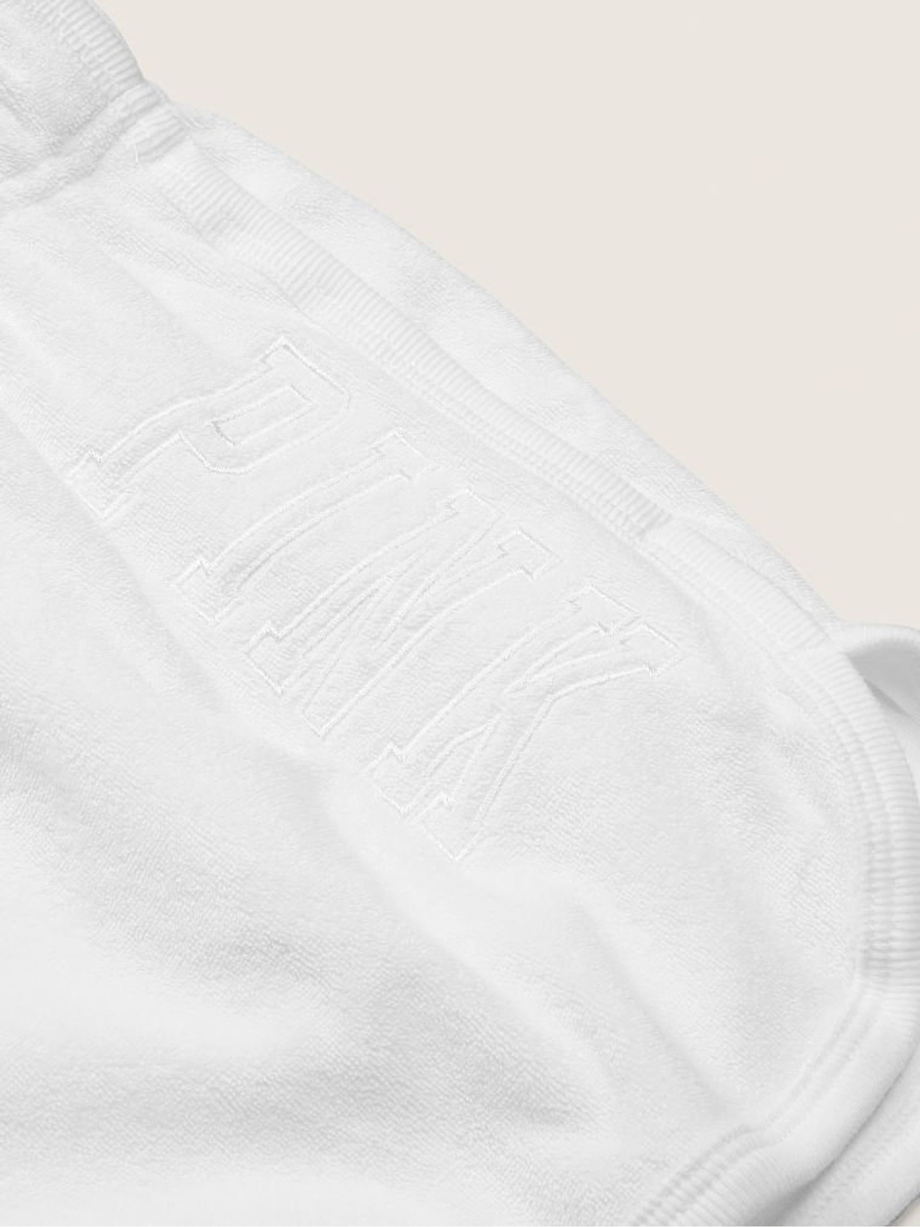 Optic White Beach Terry Varsity Short - Image 4 of 4 Optic White Beach Terry Varsity Short - Image 4 of 4