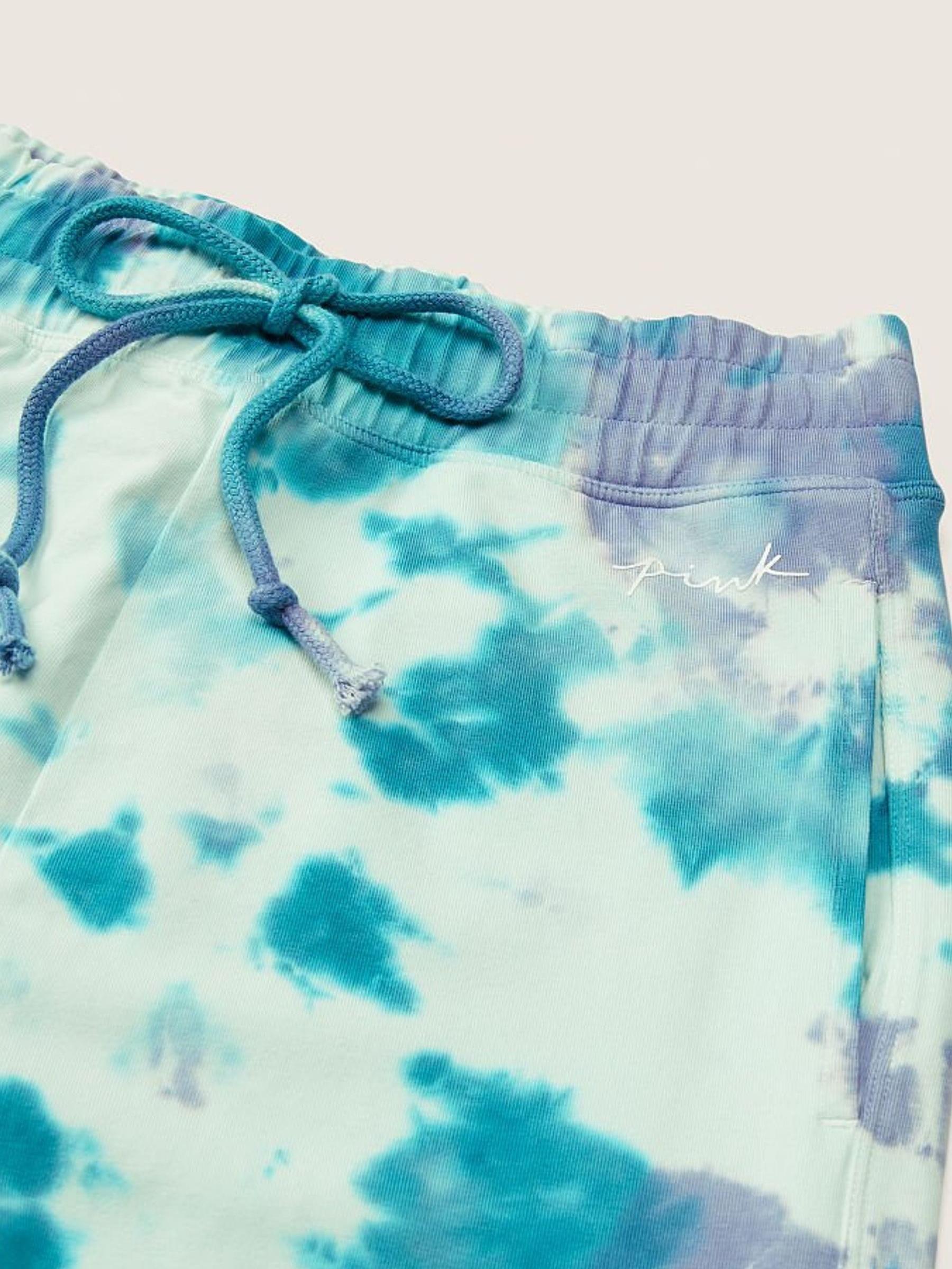 Icy Water Tie Dye Cotton High Waist Full Length Campus Jogger - Image 4 of 4