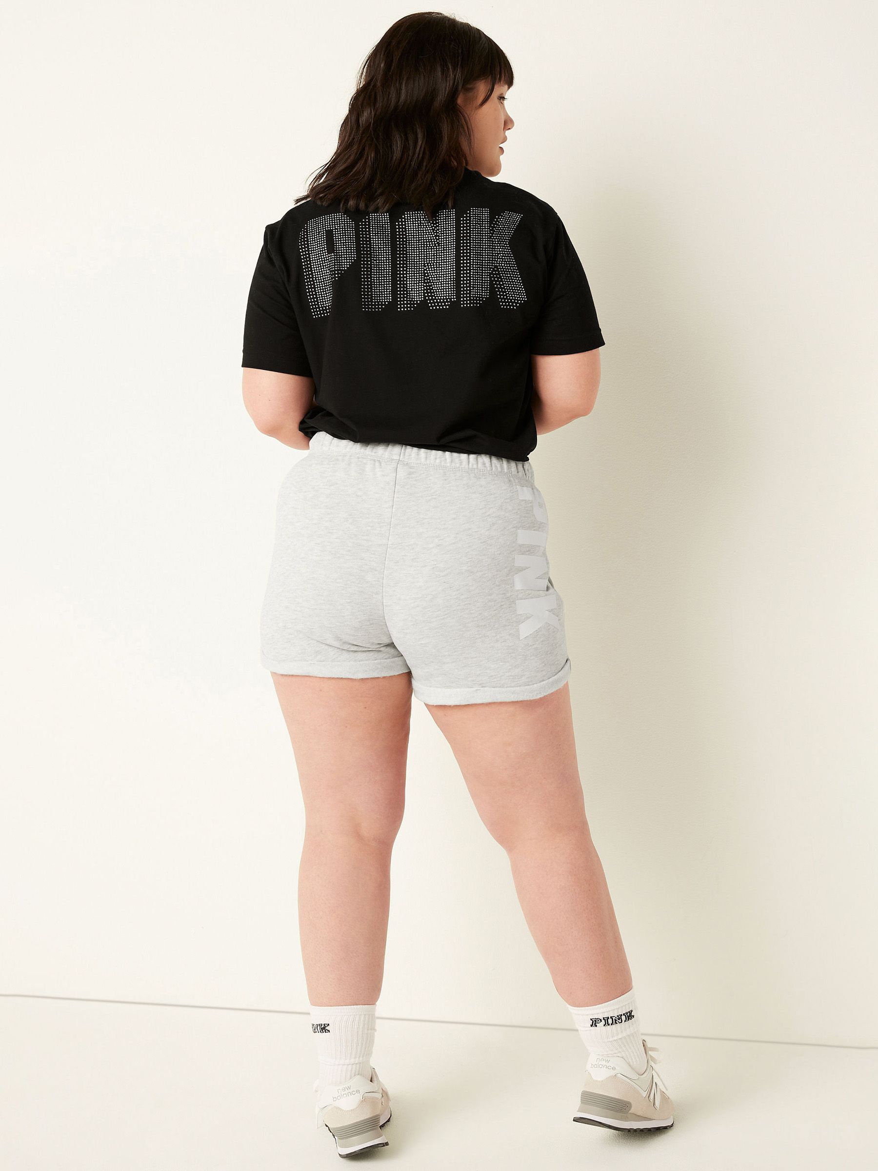 Heather Stone Grey Logo Lounge Short - Image 2 of 5