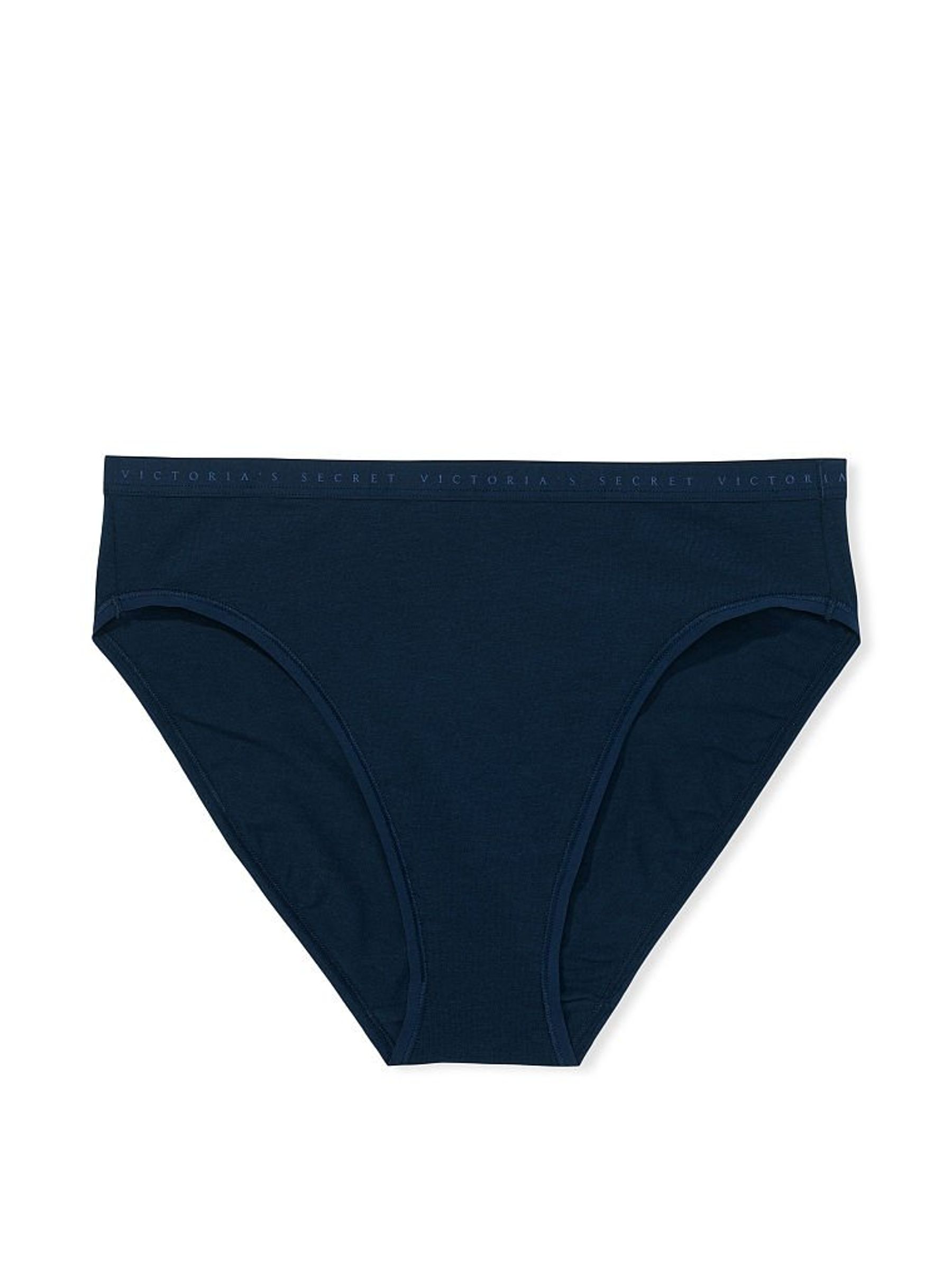 Noir Navy Blue Cotton Highleg Brief Knickers - Image 3 of 3