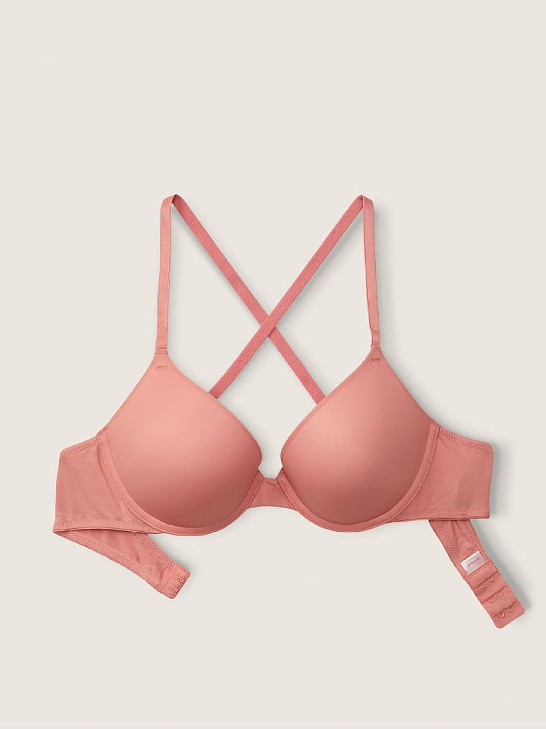 French Rose Pink Smooth Push Up T-Shirt Bra - Image 2 of 3