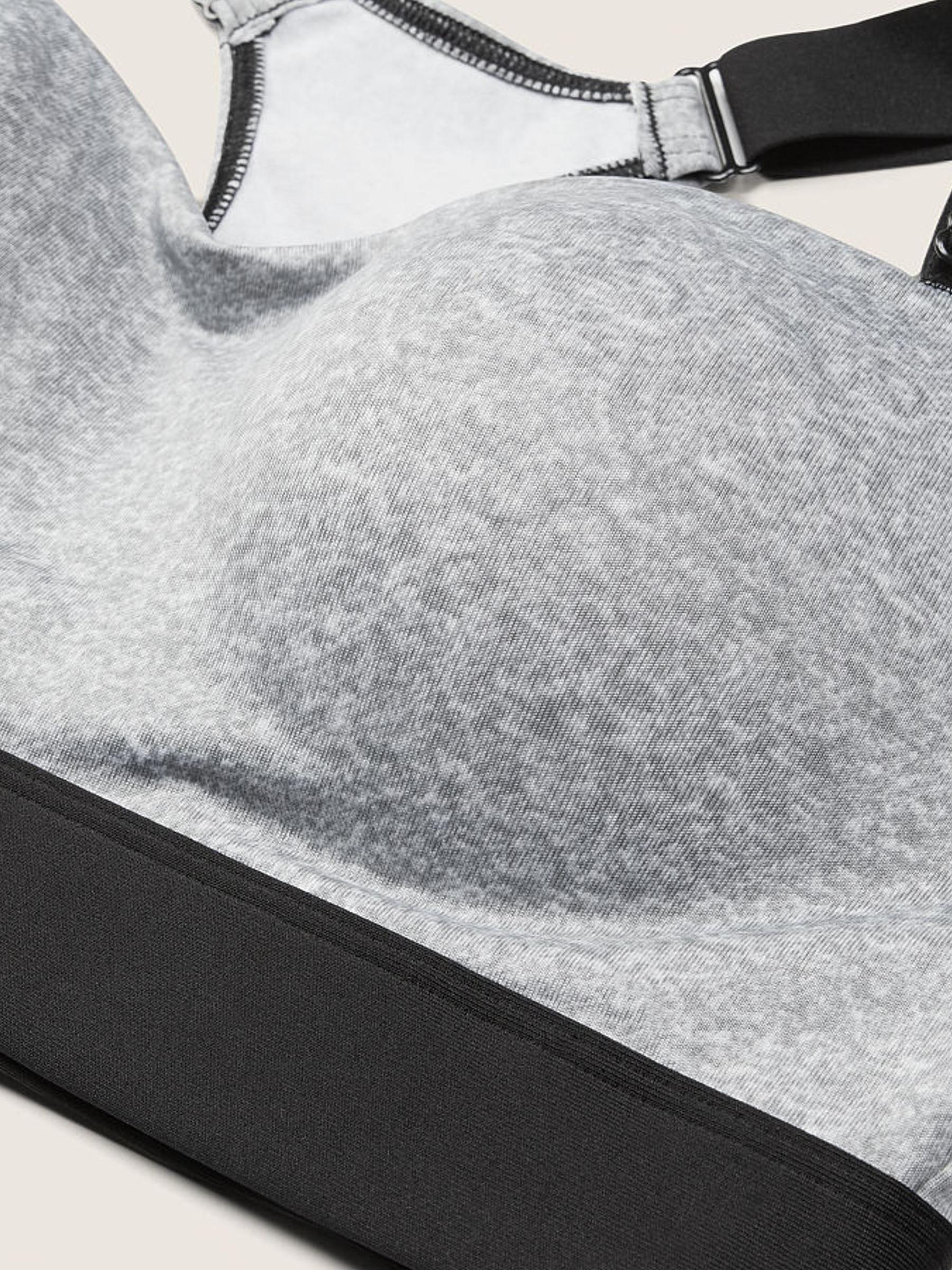 Grey Oasis Marl Medium Impact Push Up Sports Bra - Image 5 of 5