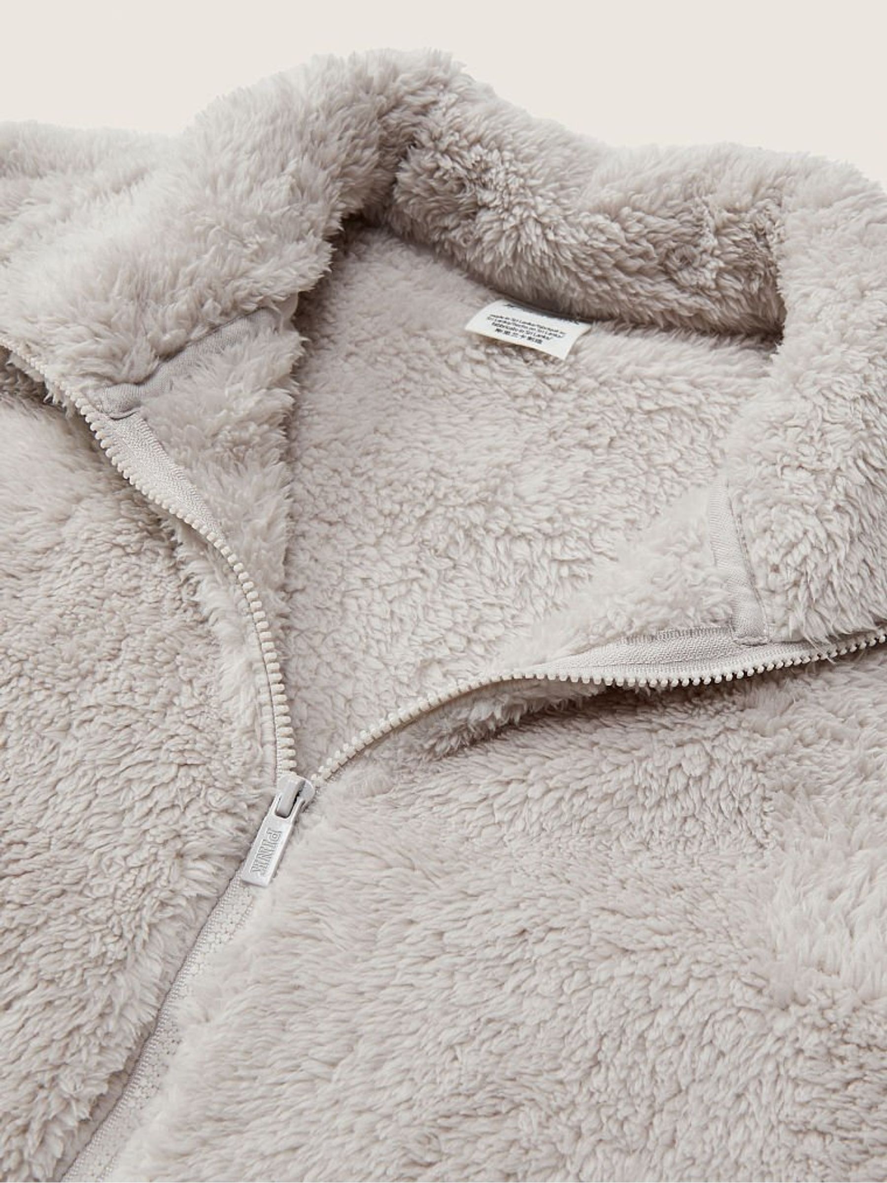 Double Platinum Teddy Full Zip Jacket | Victoria's Secret UK