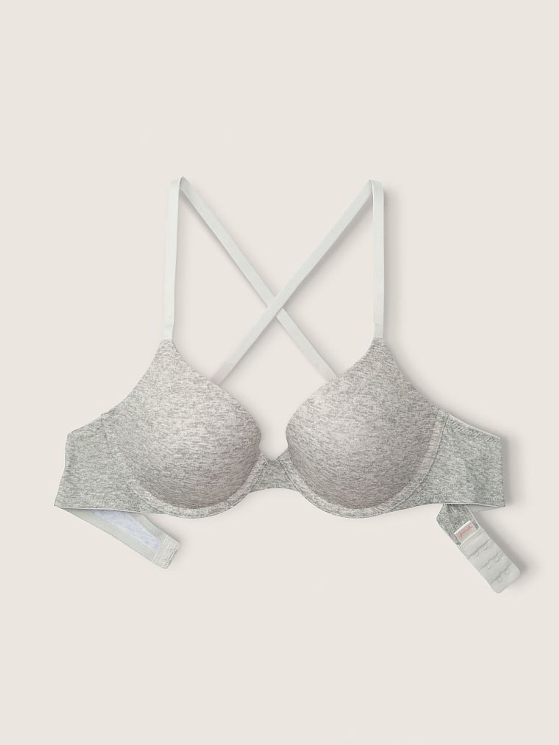 Heather Grey Smooth Lightly Lined Bra - Image 4 of 5