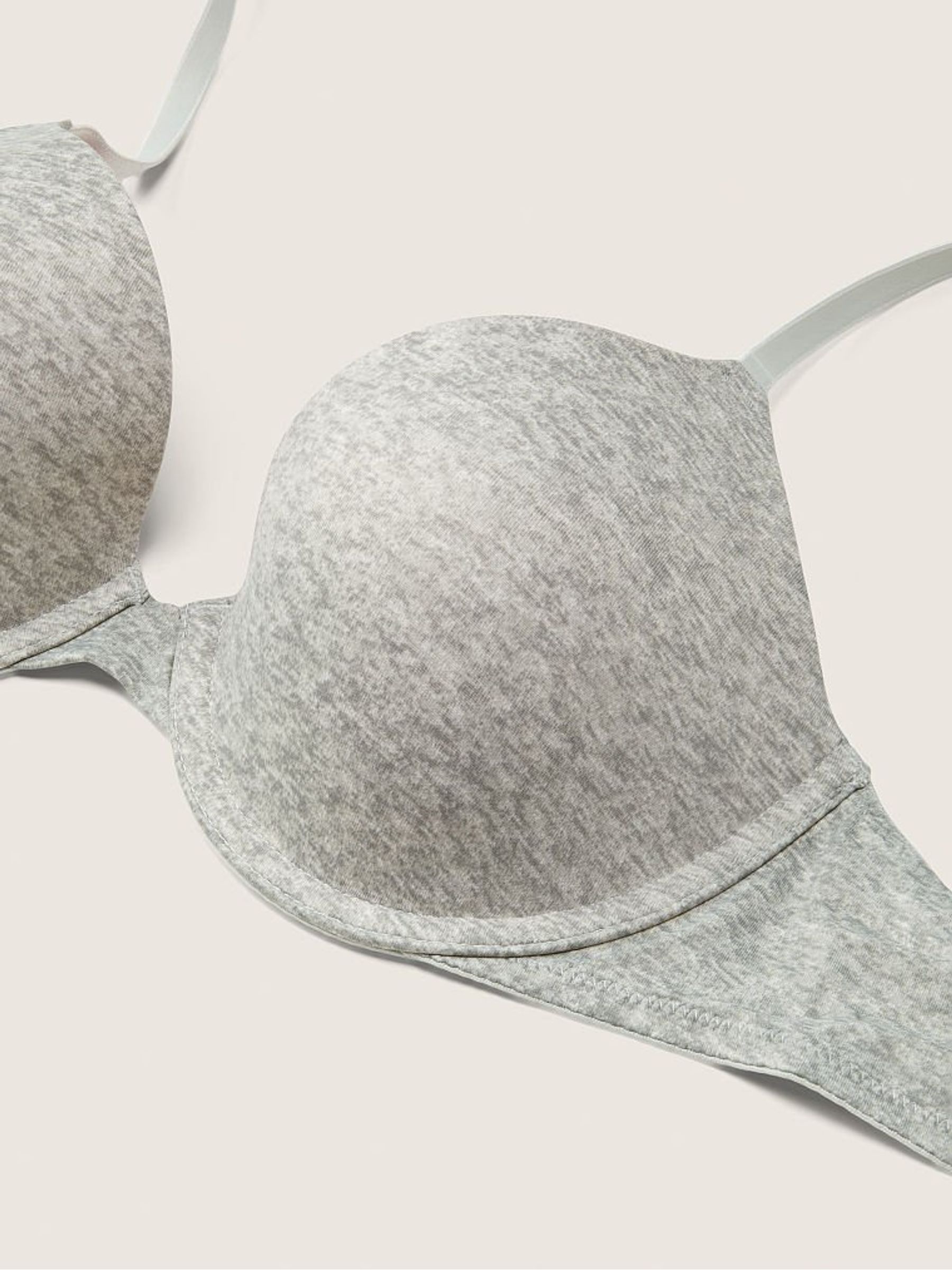 Heather Grey Smooth Lightly Lined Bra - Image 5 of 5