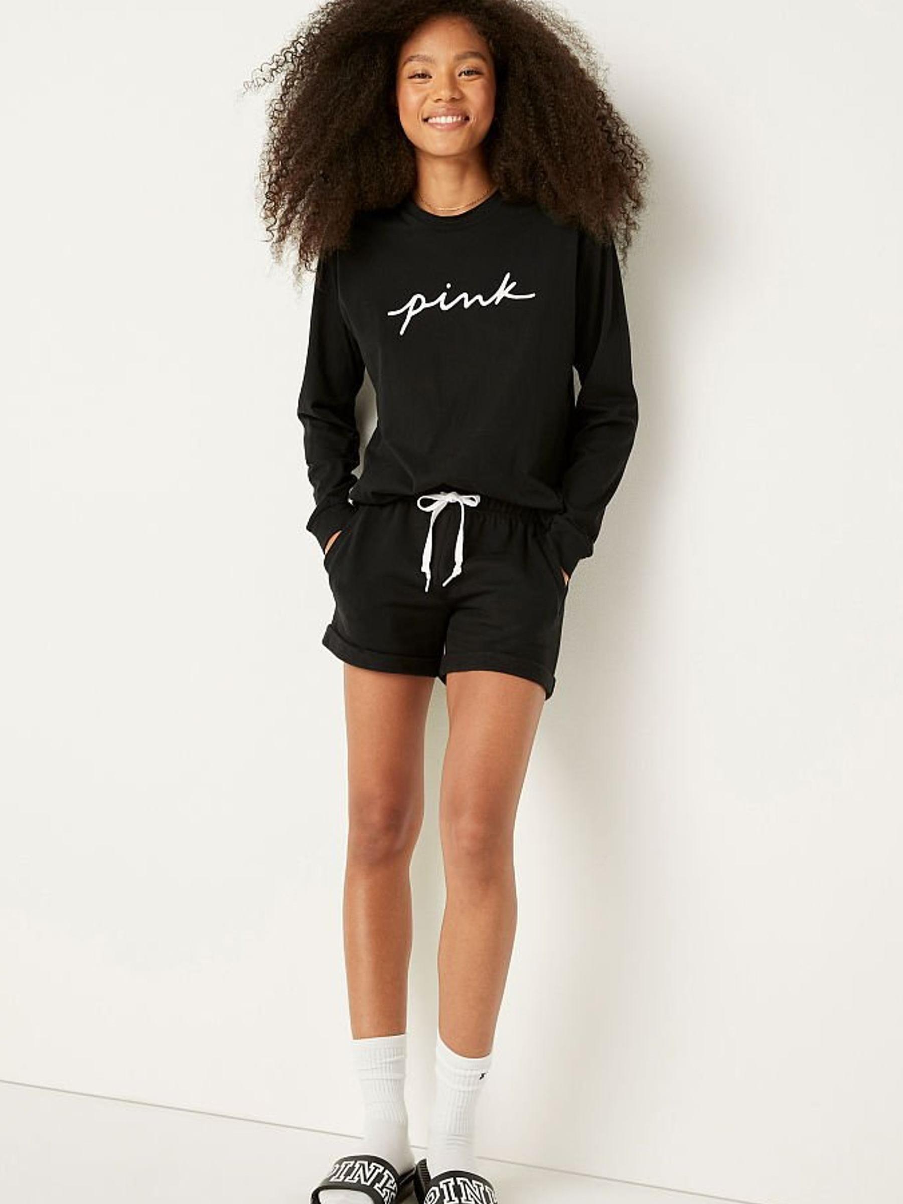 Pure Black Logo Lounge Short - Image 1 of 5