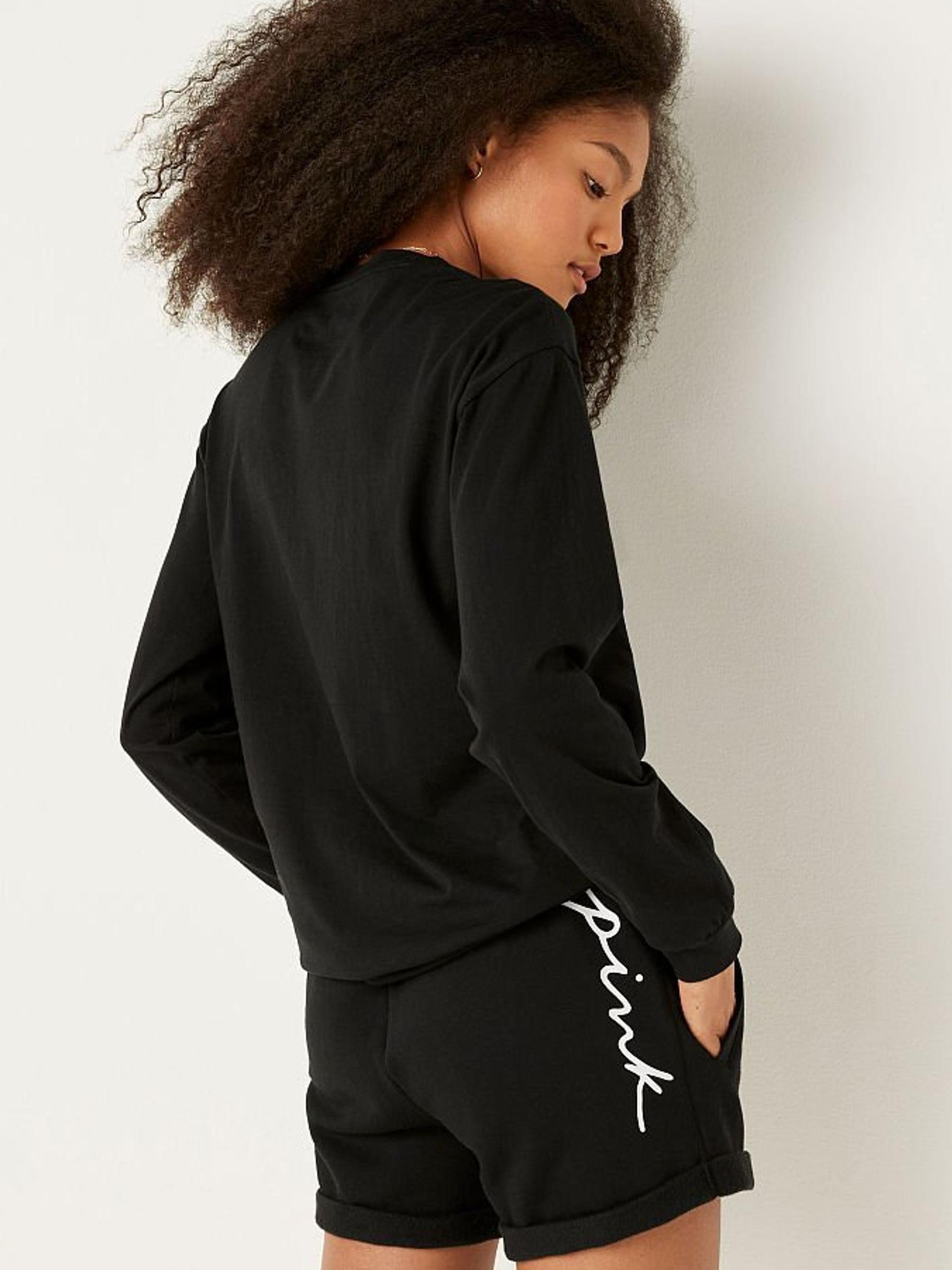 Pure Black Logo Lounge Short - Image 2 of 5