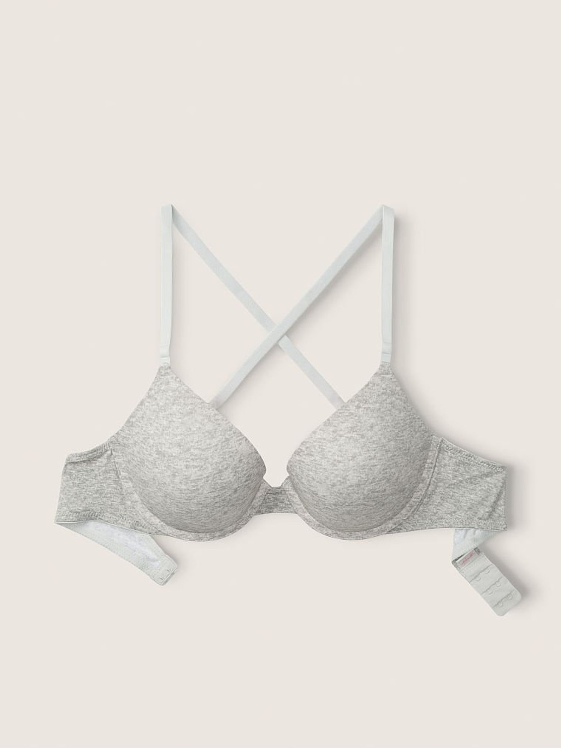 Heather Grey Smooth Push Up Bra - Image 4 of 5