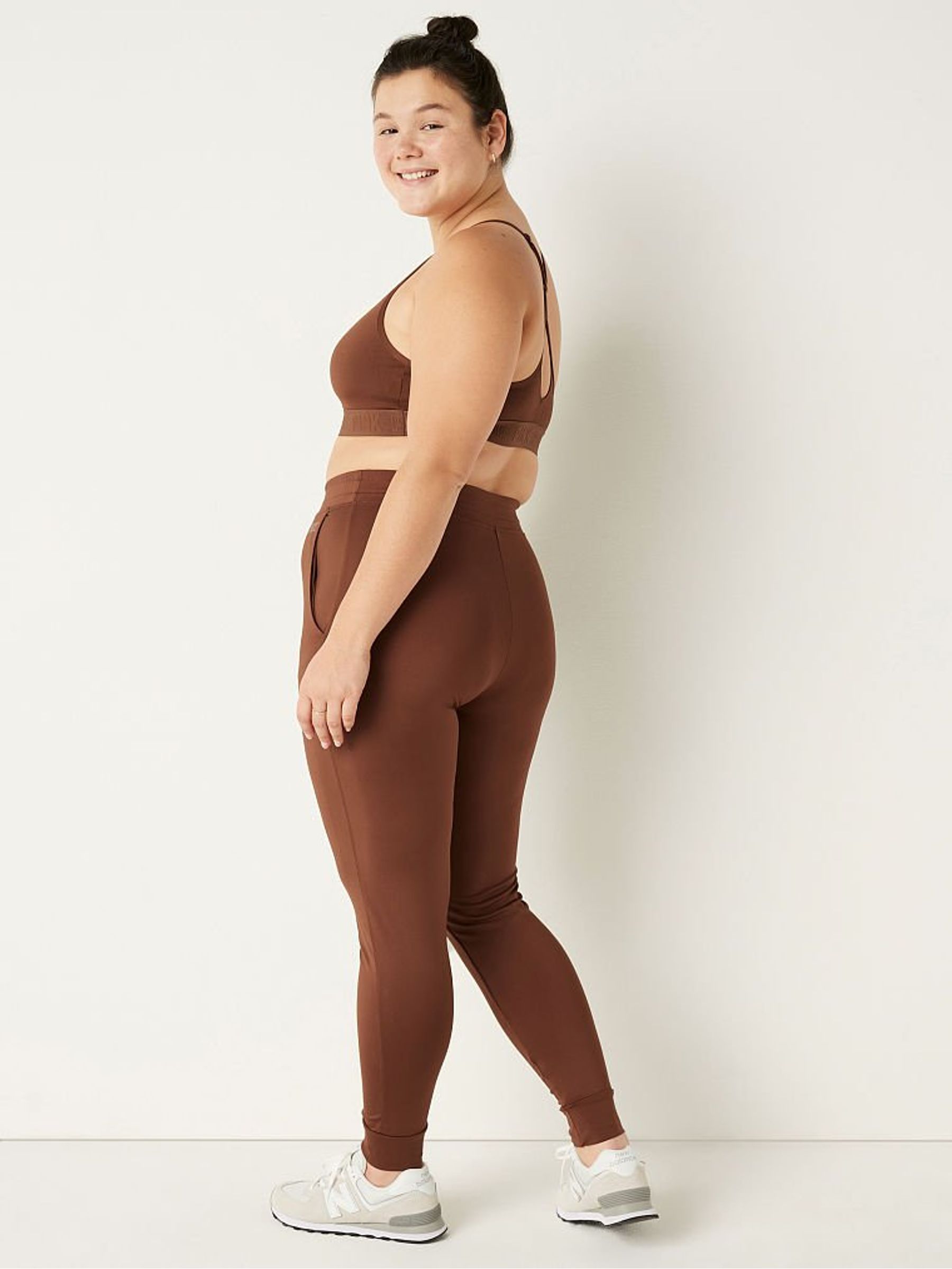 Soft Cappuccino Brown Ultimate High Waist Full Length Jogger - Image 2 of 4