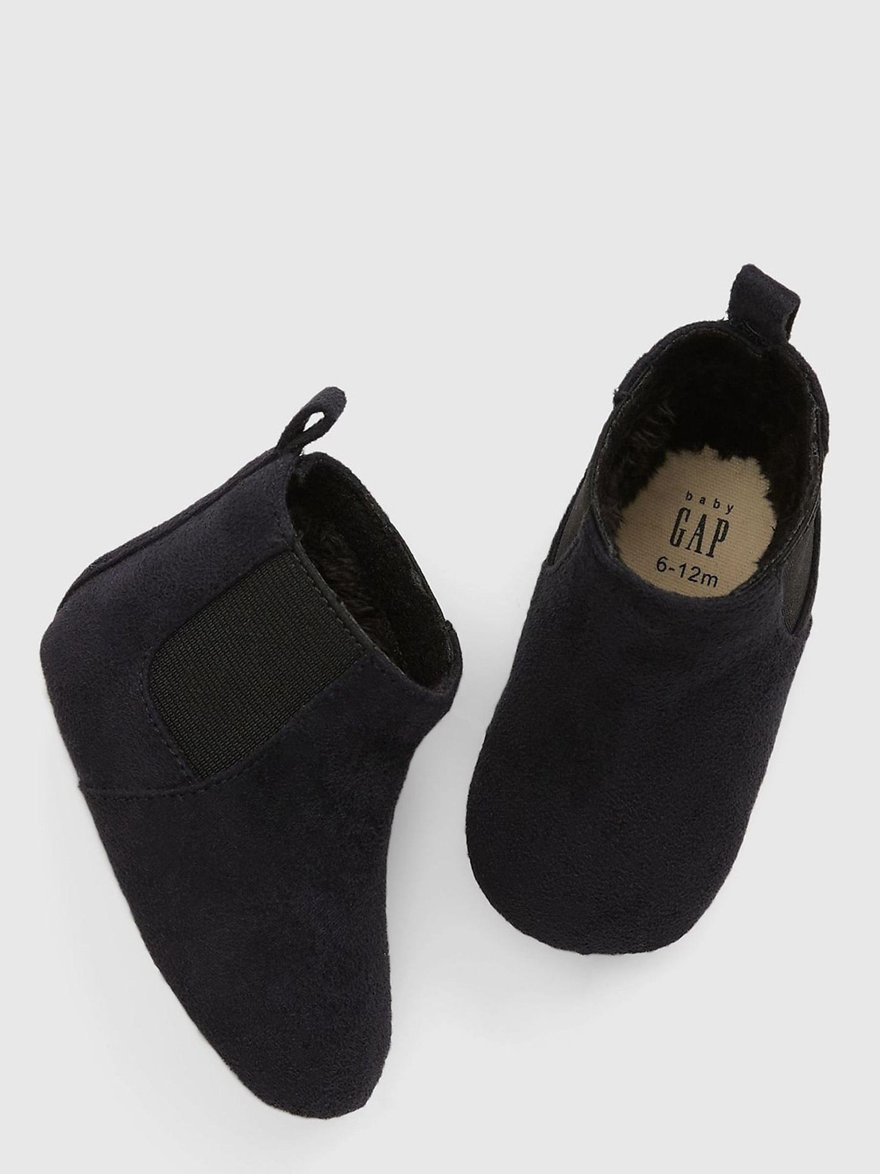 Black Sherpa-Lined Baby Boots - Image 1 of 1