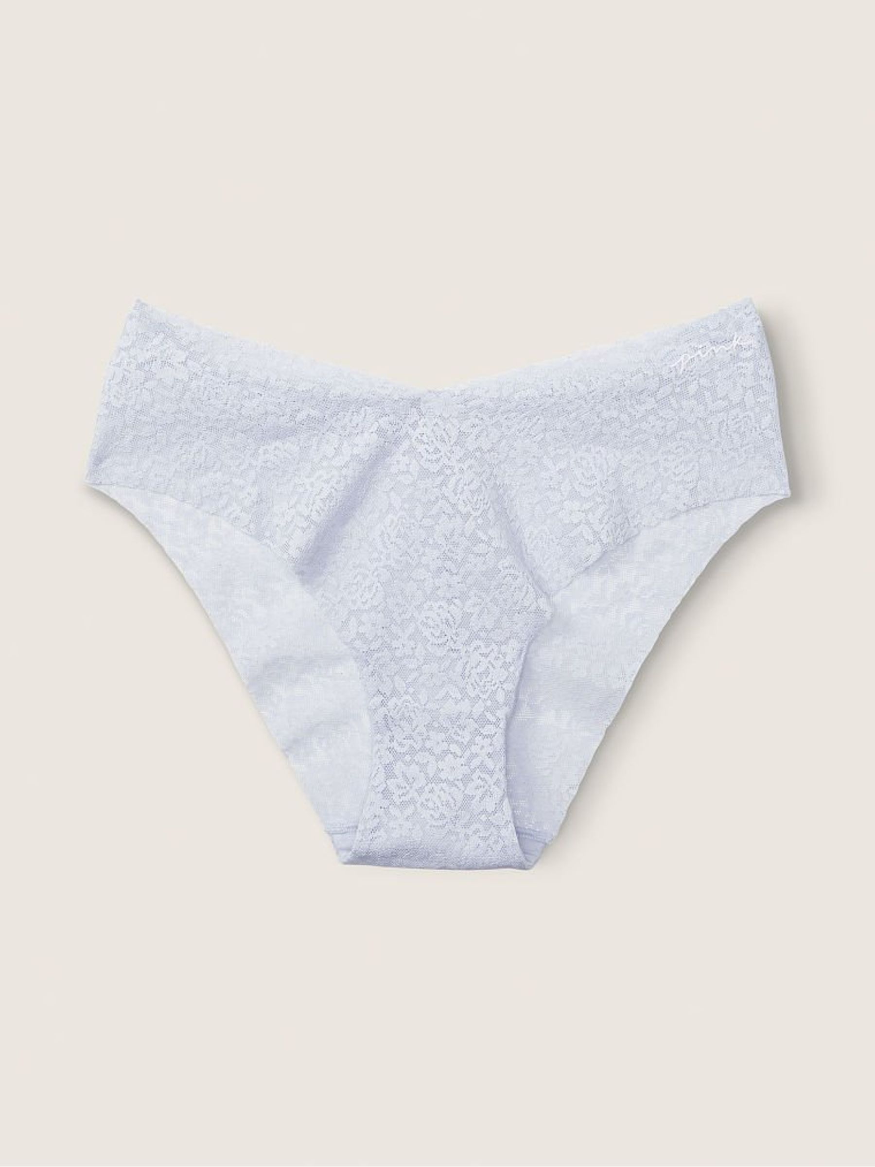 Arctic Ice White No Show Lace High Leg Bikini Knickers - Image 1 of 2
