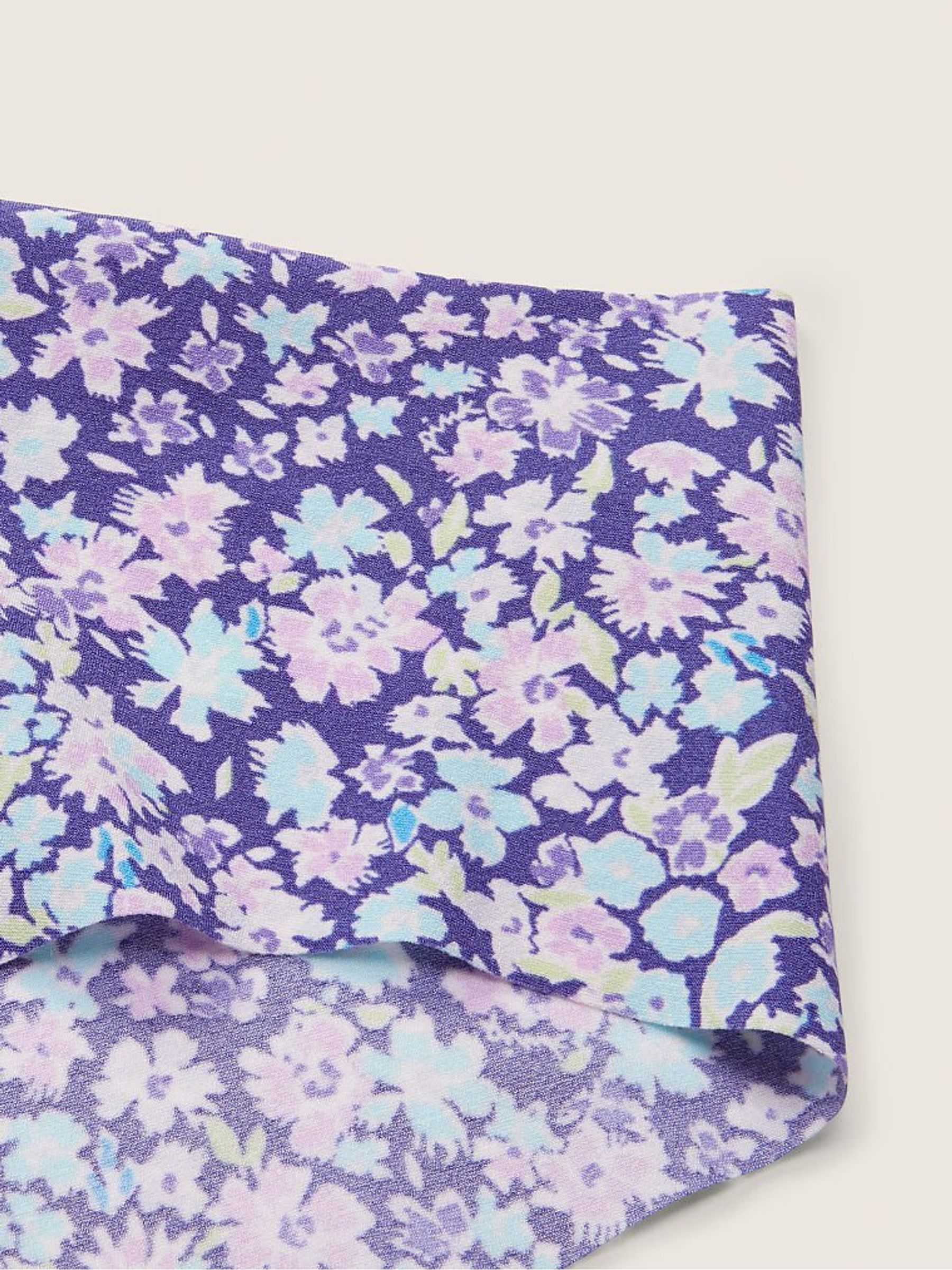 Indigo Blue Ditsy Floral NoShow Hipster Knickers - Image 2 of 2
