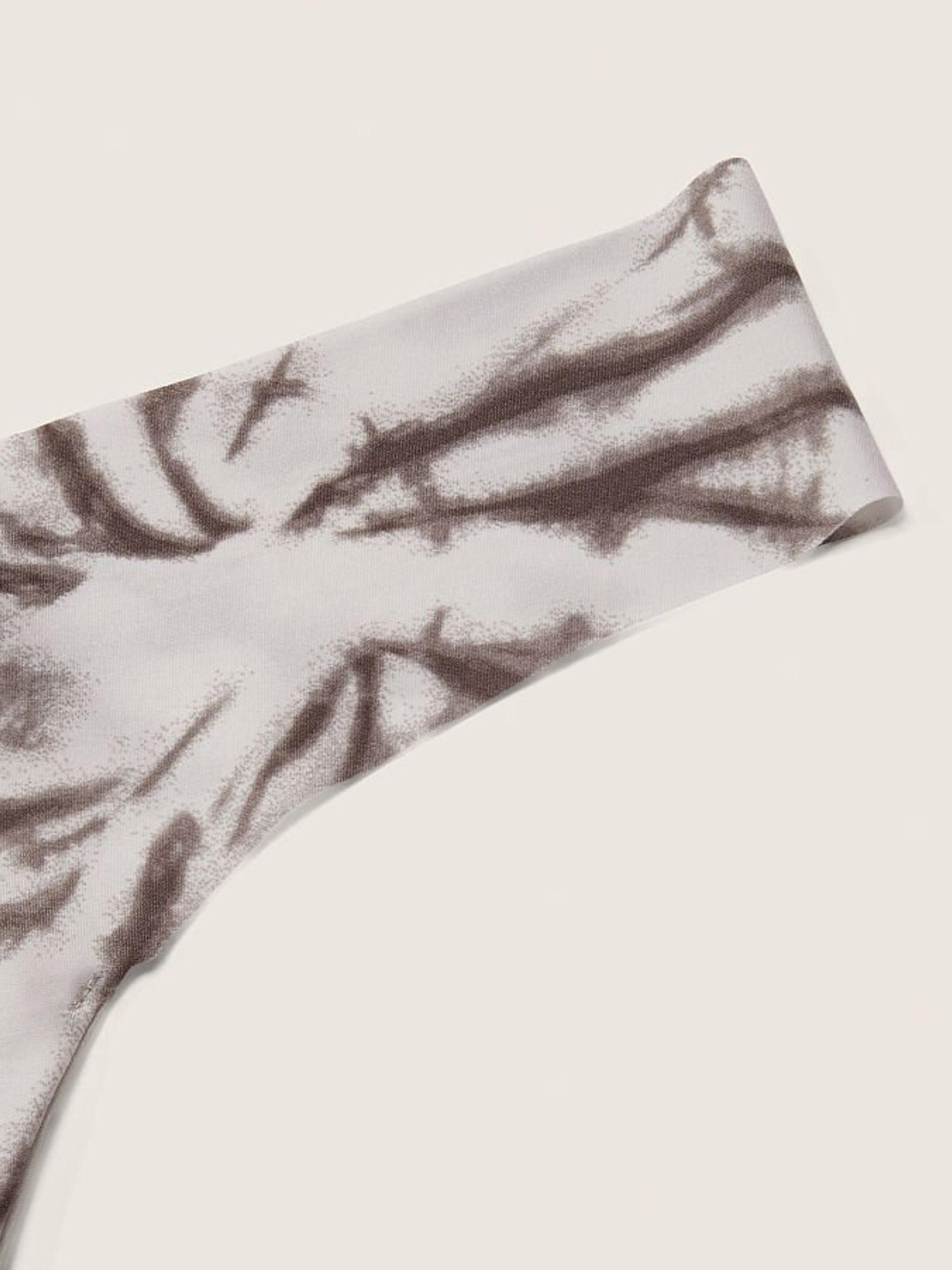 Tie Dye Tinted Grey No Show Thong Knickers - Image 2 of 2