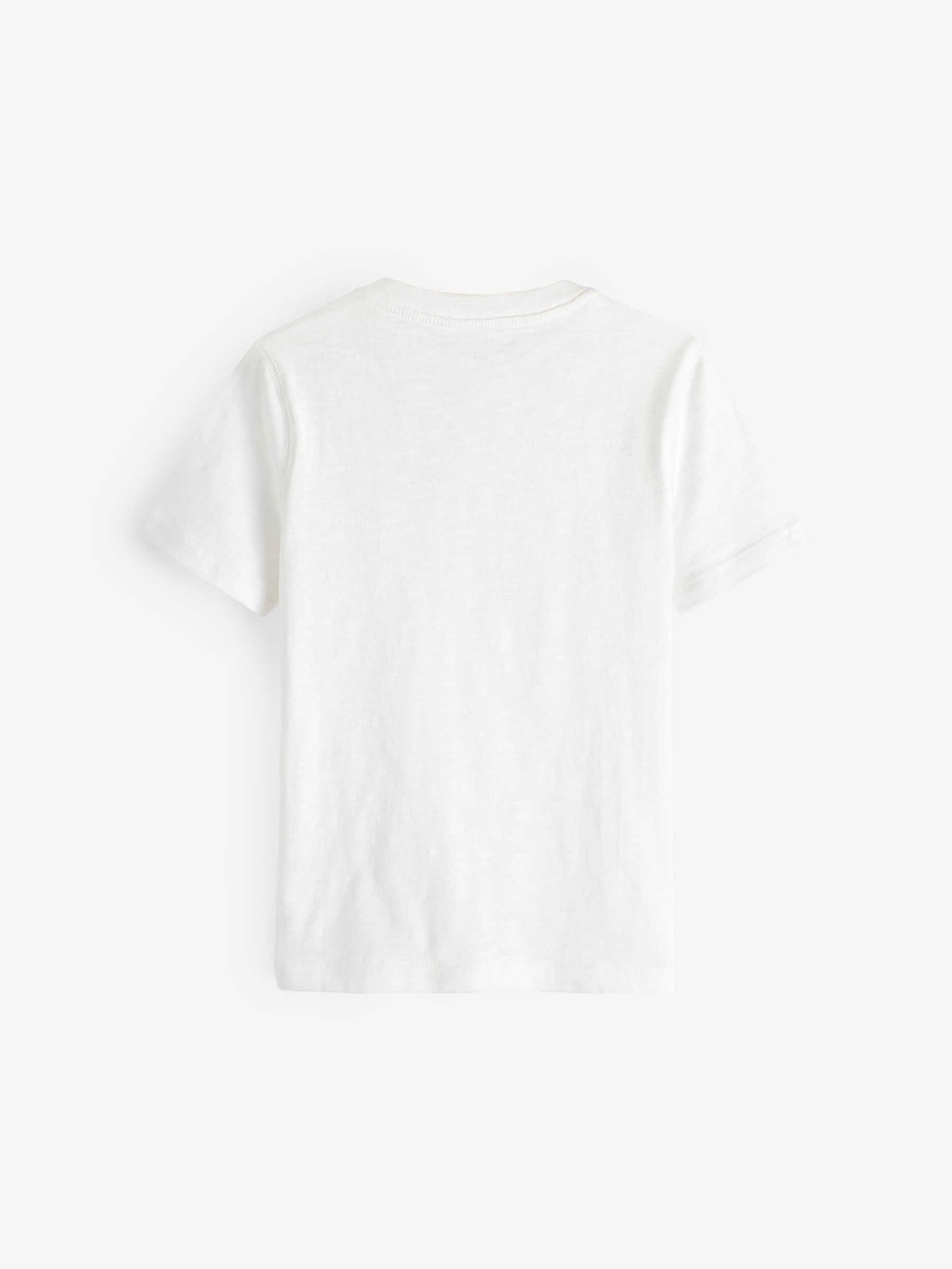 White Soft Polo Button Short Sleeve T-Shirt - Image 2 of 4