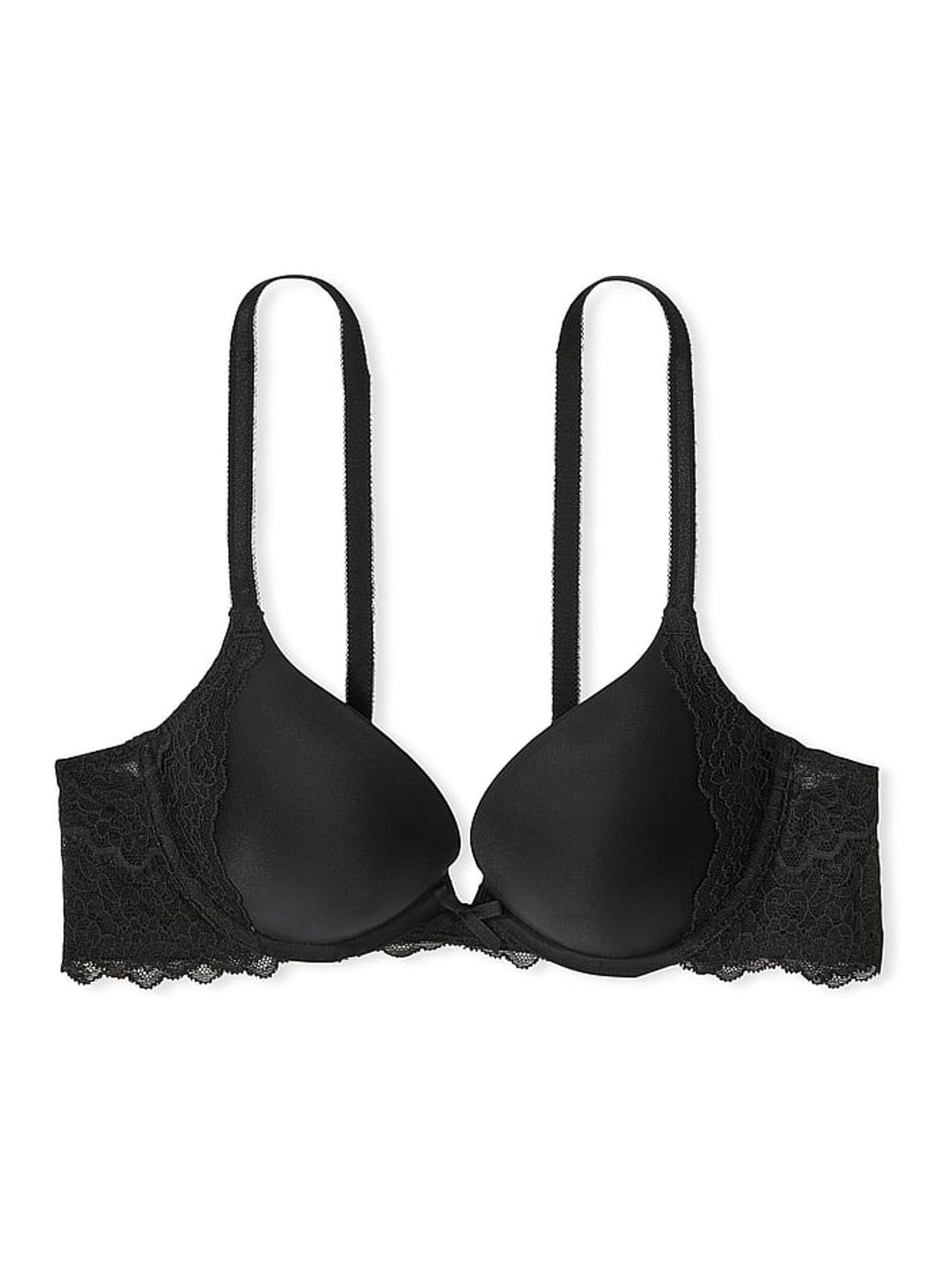 Black Smooth Push Up Bra Bra with Lace - Image 3 of 3 Black Smooth Push Up Bra Bra with Lace - Image 3 of 3