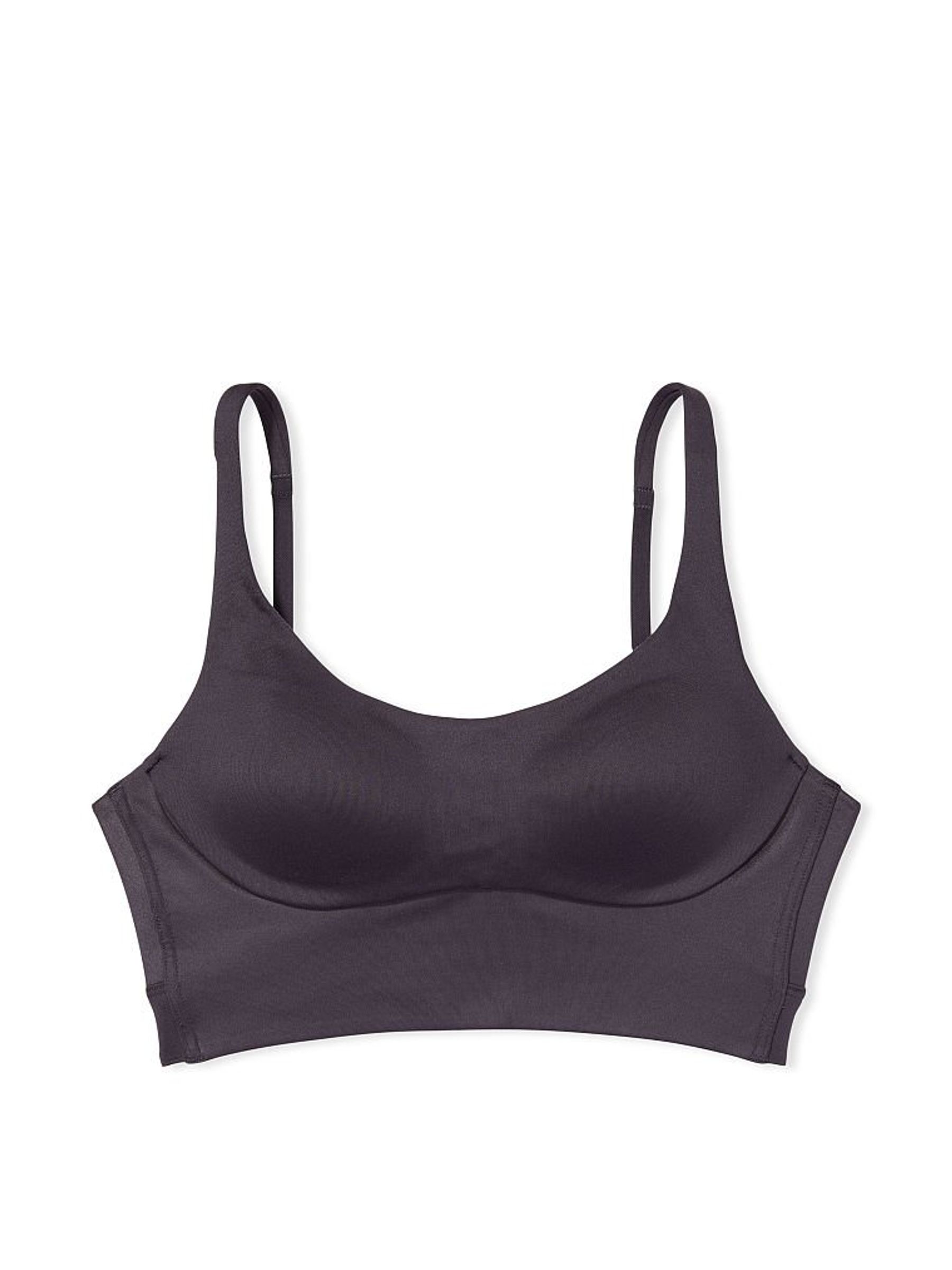 Grey Onyx Medium Impact Strappy Back Sports Bra - Image 3 of 4