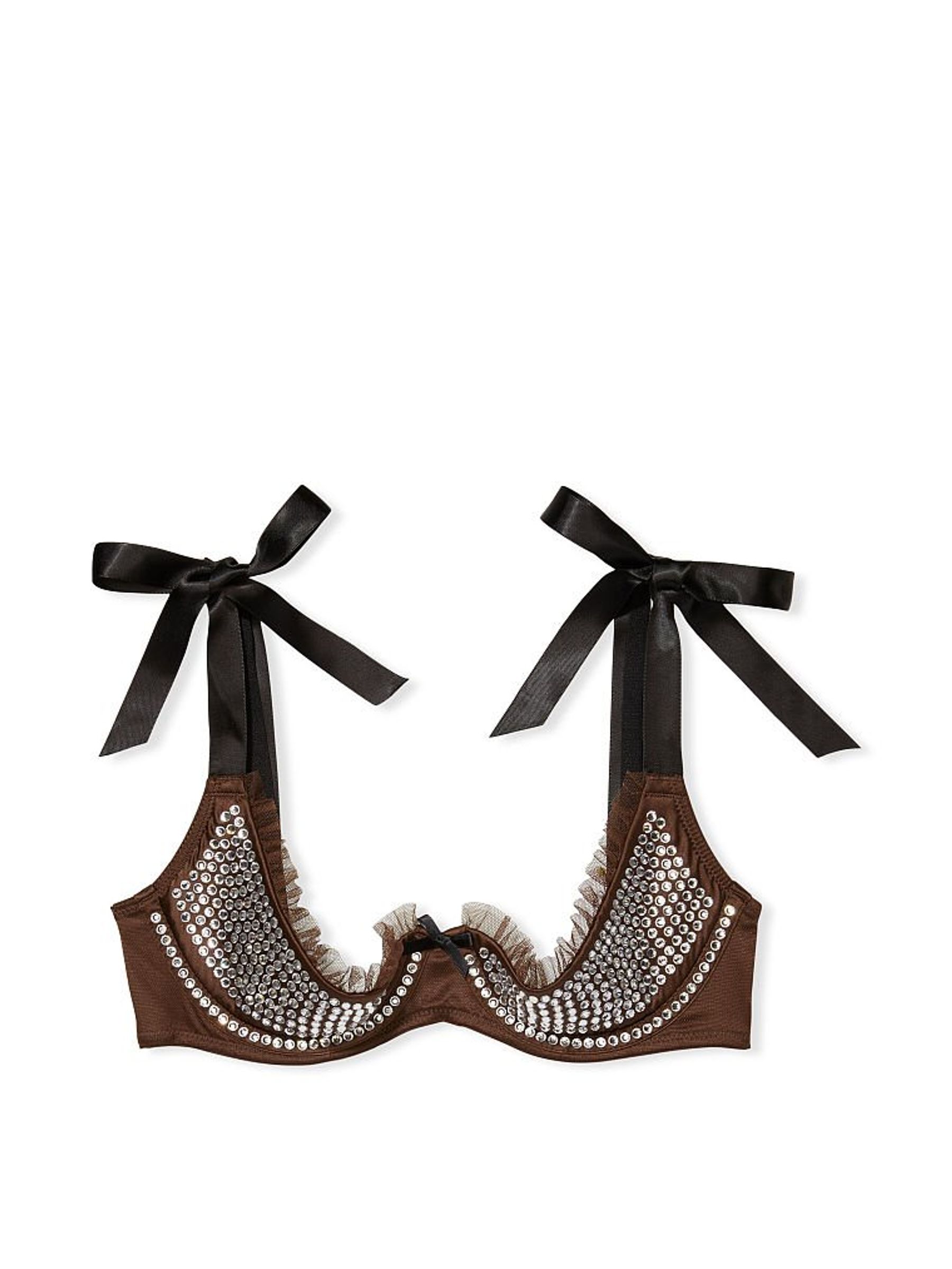 Espresso Quarter Cup Balconette Bra - Image 4 of 4