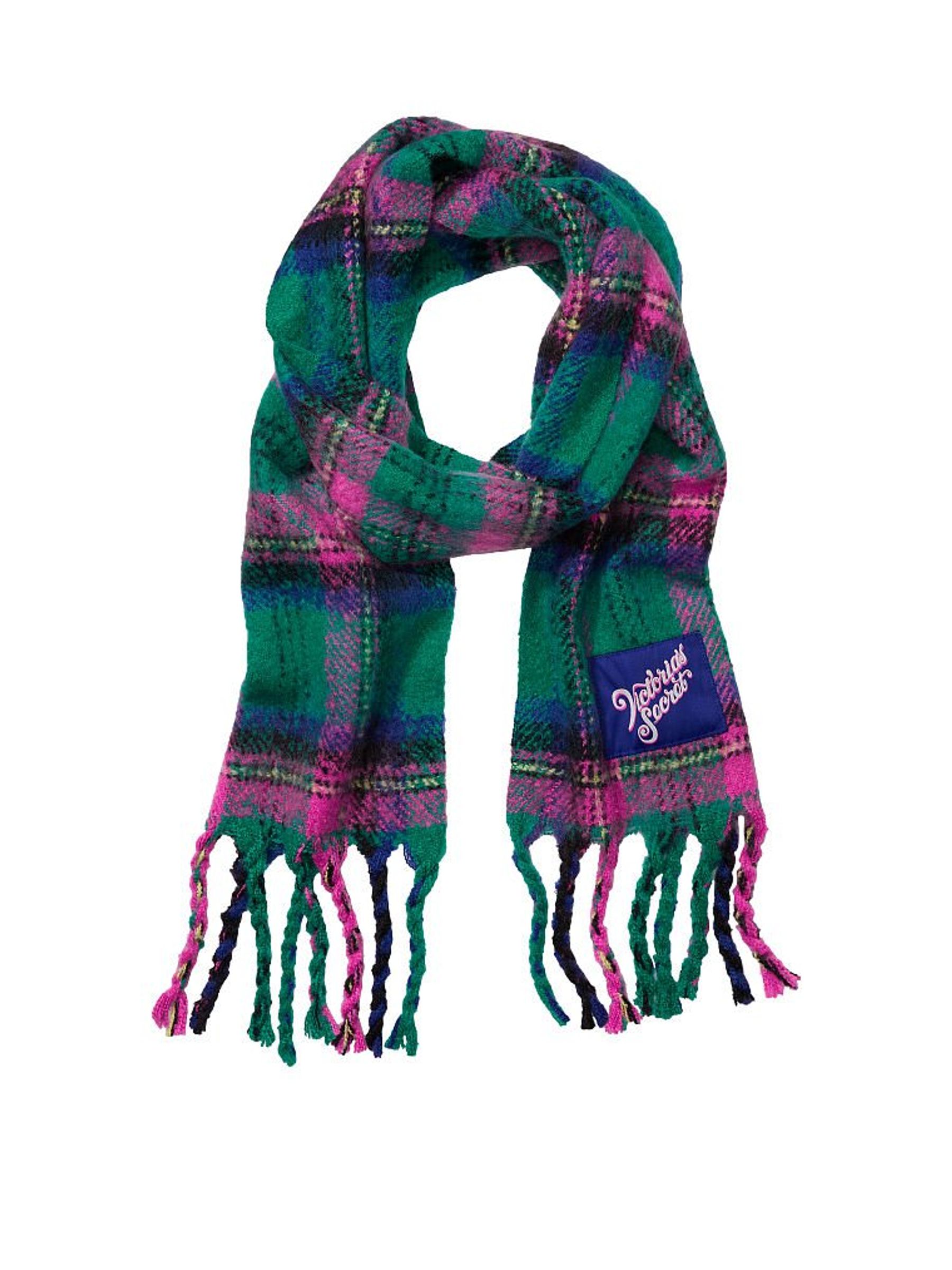 Murano Teal Plaid Cozy Plaid Scarf - Image 1 of 2