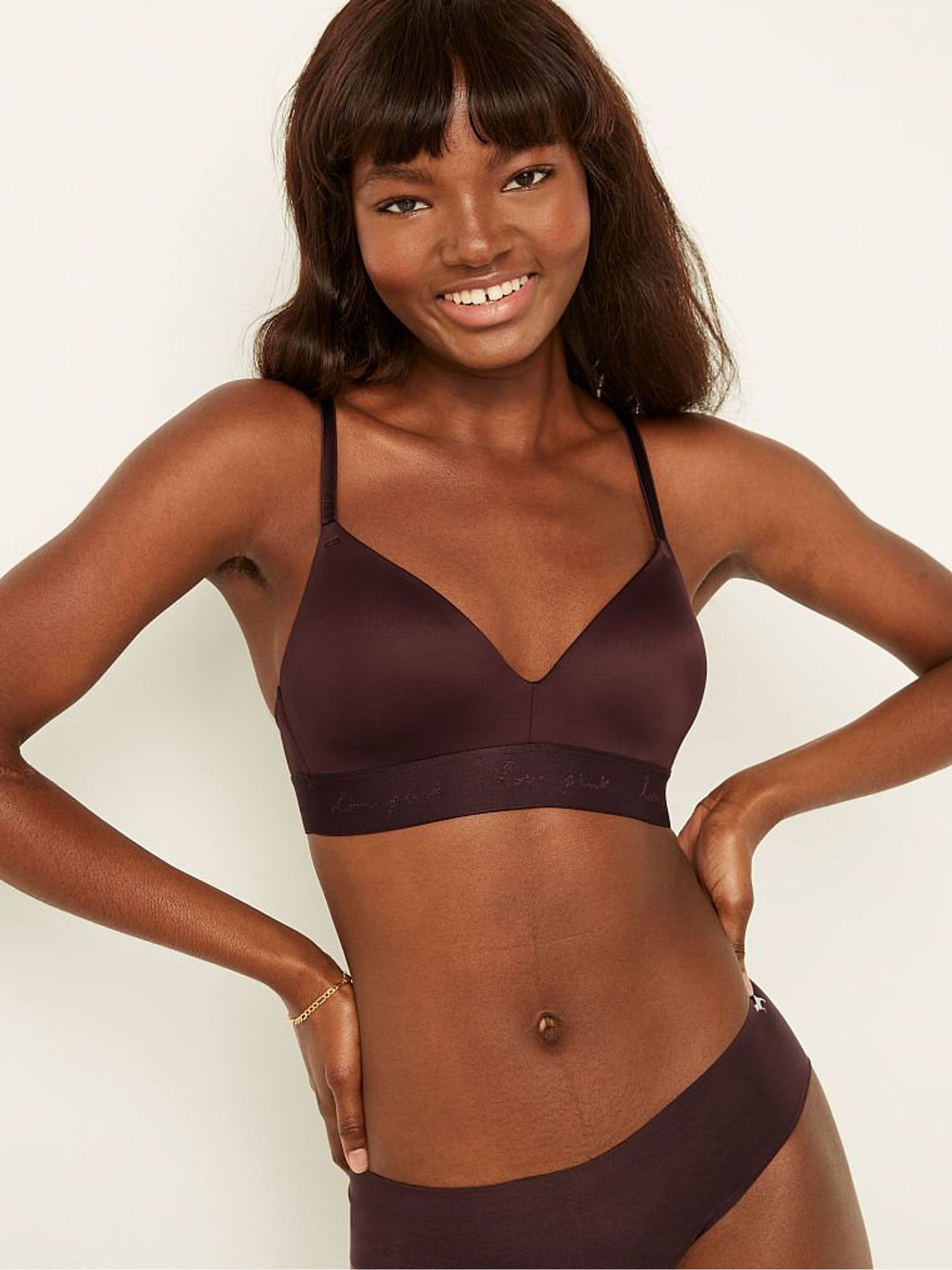 Brown Burnt Umber Smooth Lightly Lined Non Wired T-Shirt Bra - Image 1 of 5