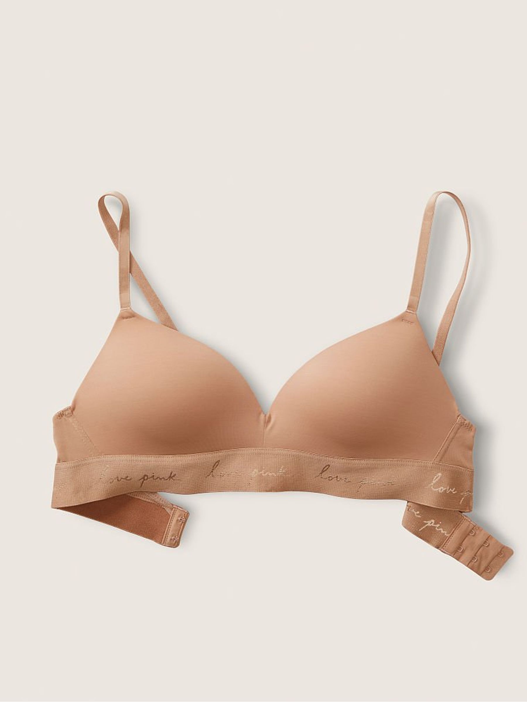 Mocha Latte Nude Non Wired Push Up Smooth T-Shirt Bra - Image 3 of 5