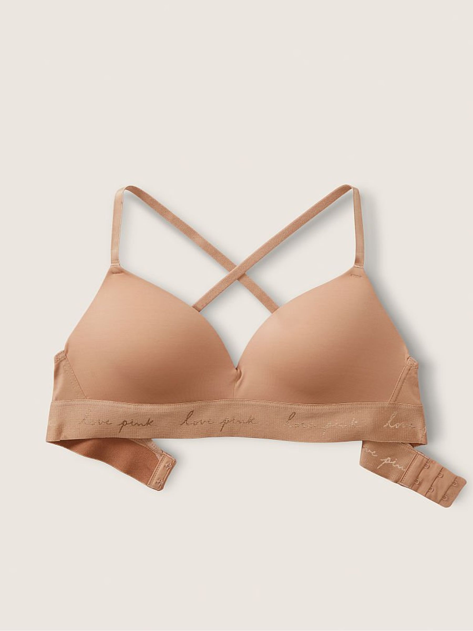 Mocha Latte Nude Non Wired Push Up Smooth T-Shirt Bra - Image 4 of 5
