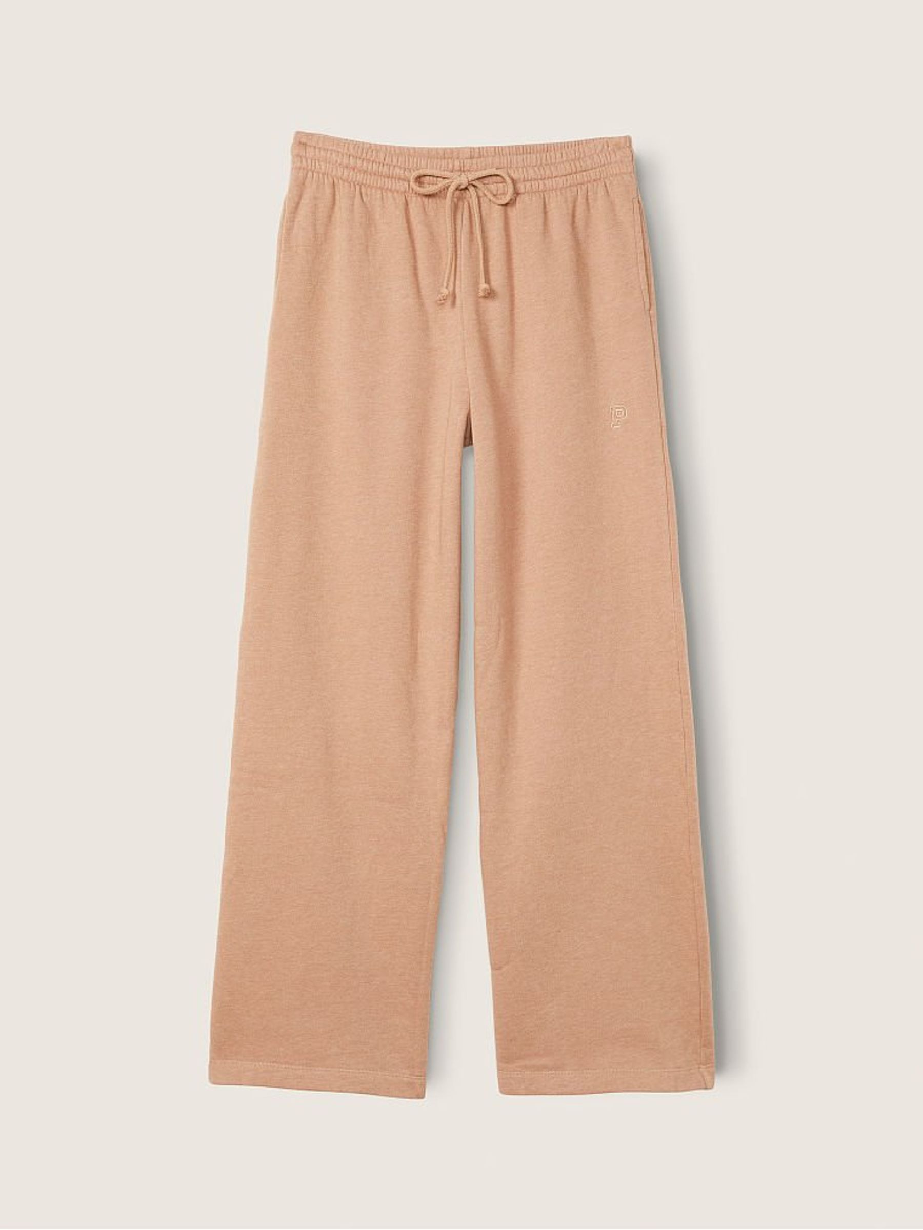 Mocha Latte Brown Wide Leg Full Length Jogger - Image 4 of 5