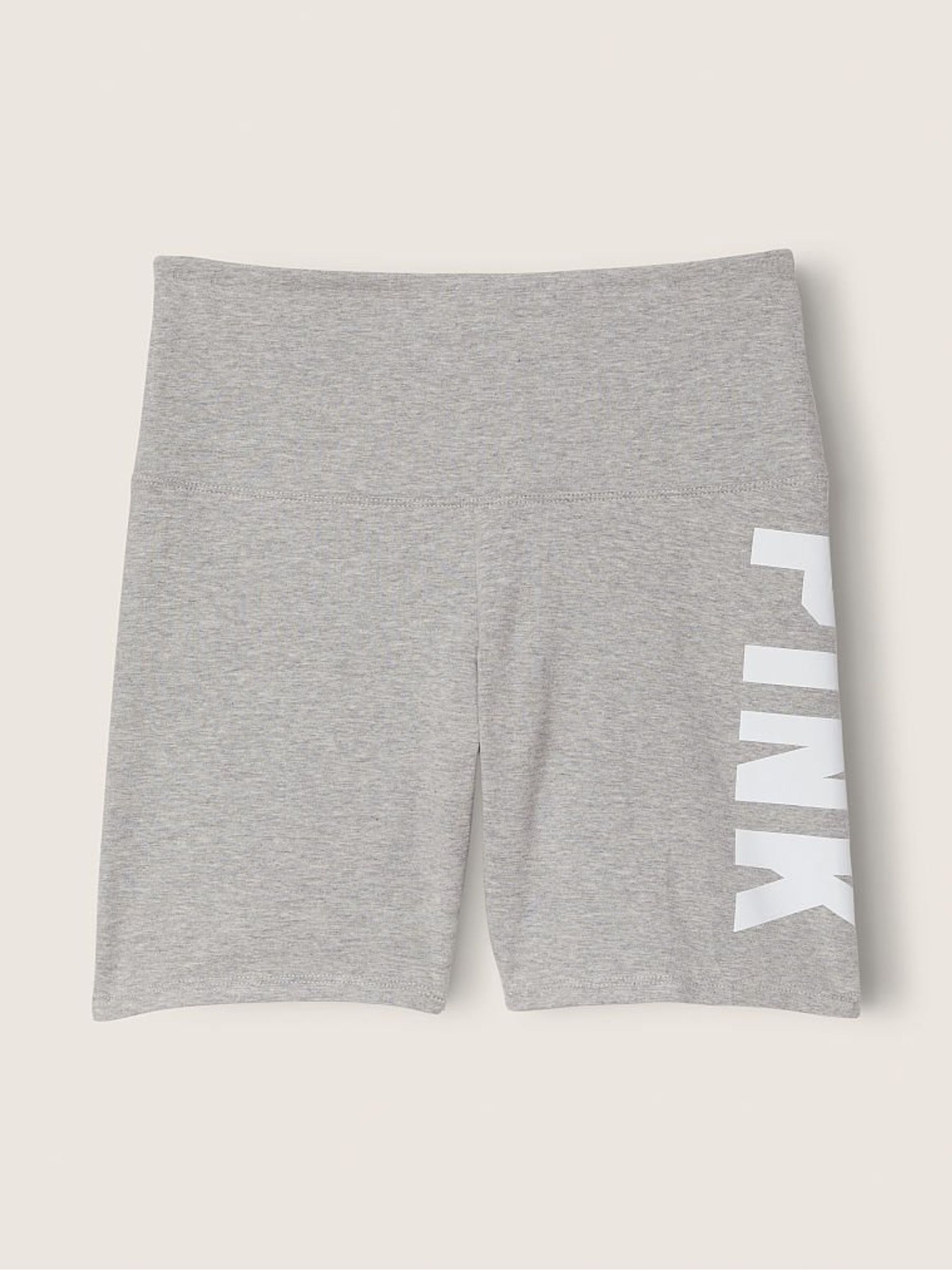 Grey Cotton High Waist " Bike Short - Image 1 of 2