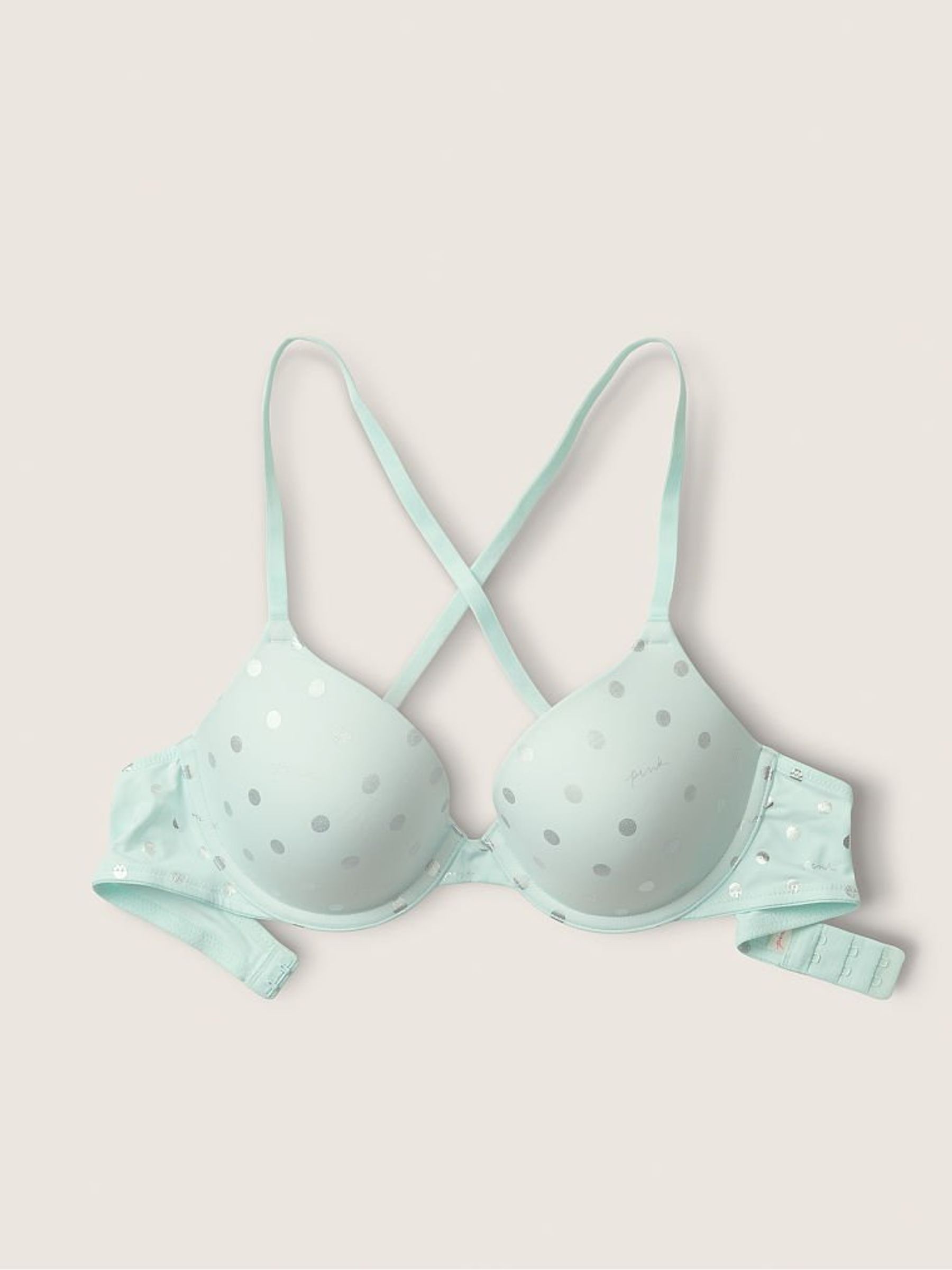 Beach Glass Dot Script Shine Wear Everywhere TShirt LightlyLined Bra - Image 4 of 5