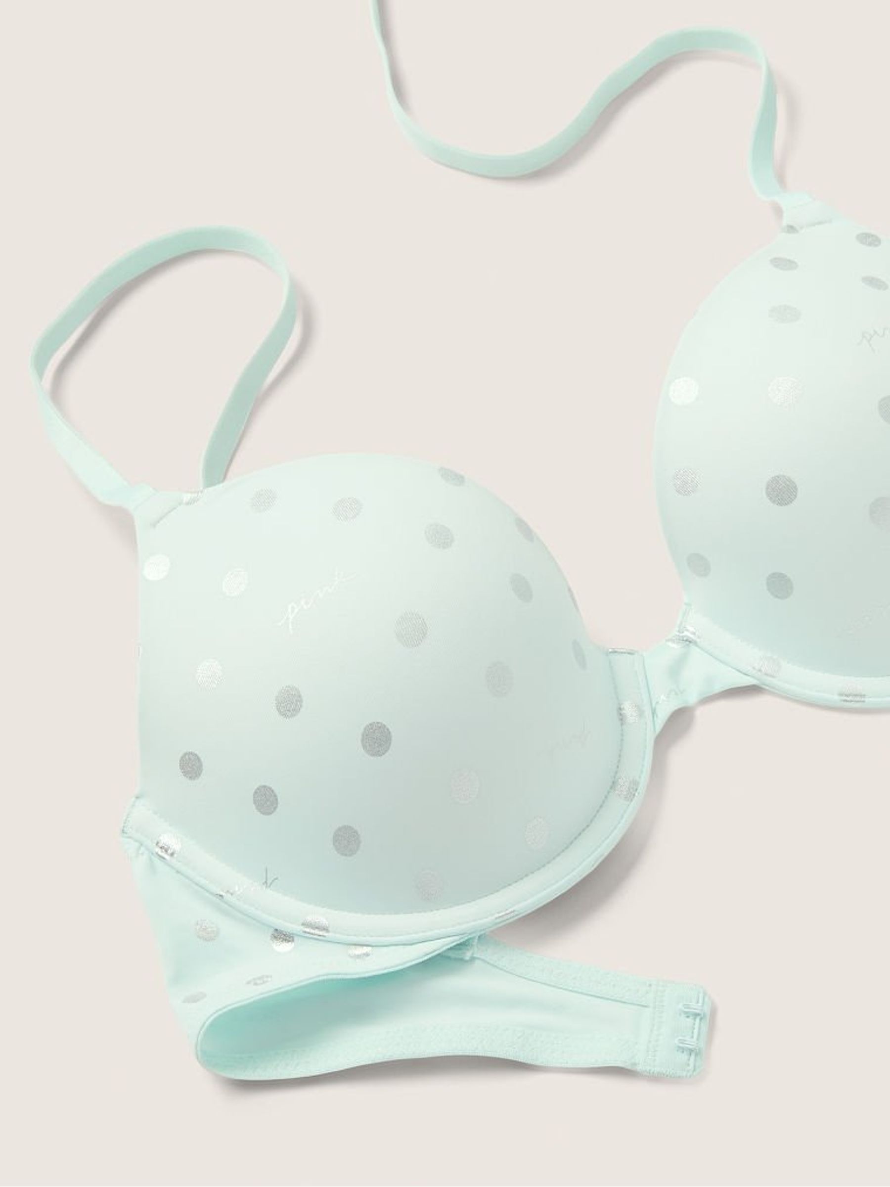 Beach Glass Dot Script Shine Wear Everywhere TShirt LightlyLined Bra - Image 5 of 5