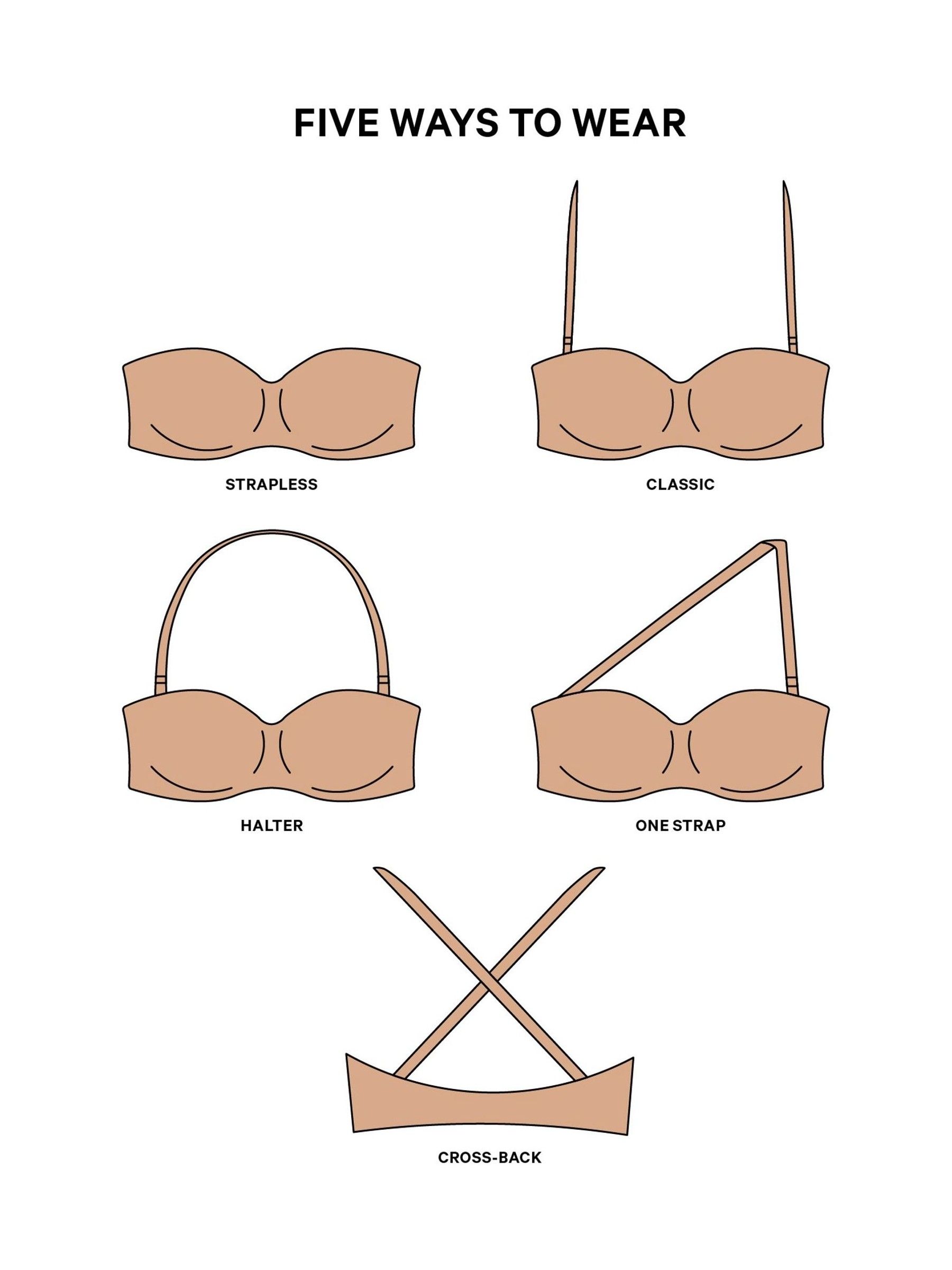 Nude Beige Strapless Bra - Image 5 of 5