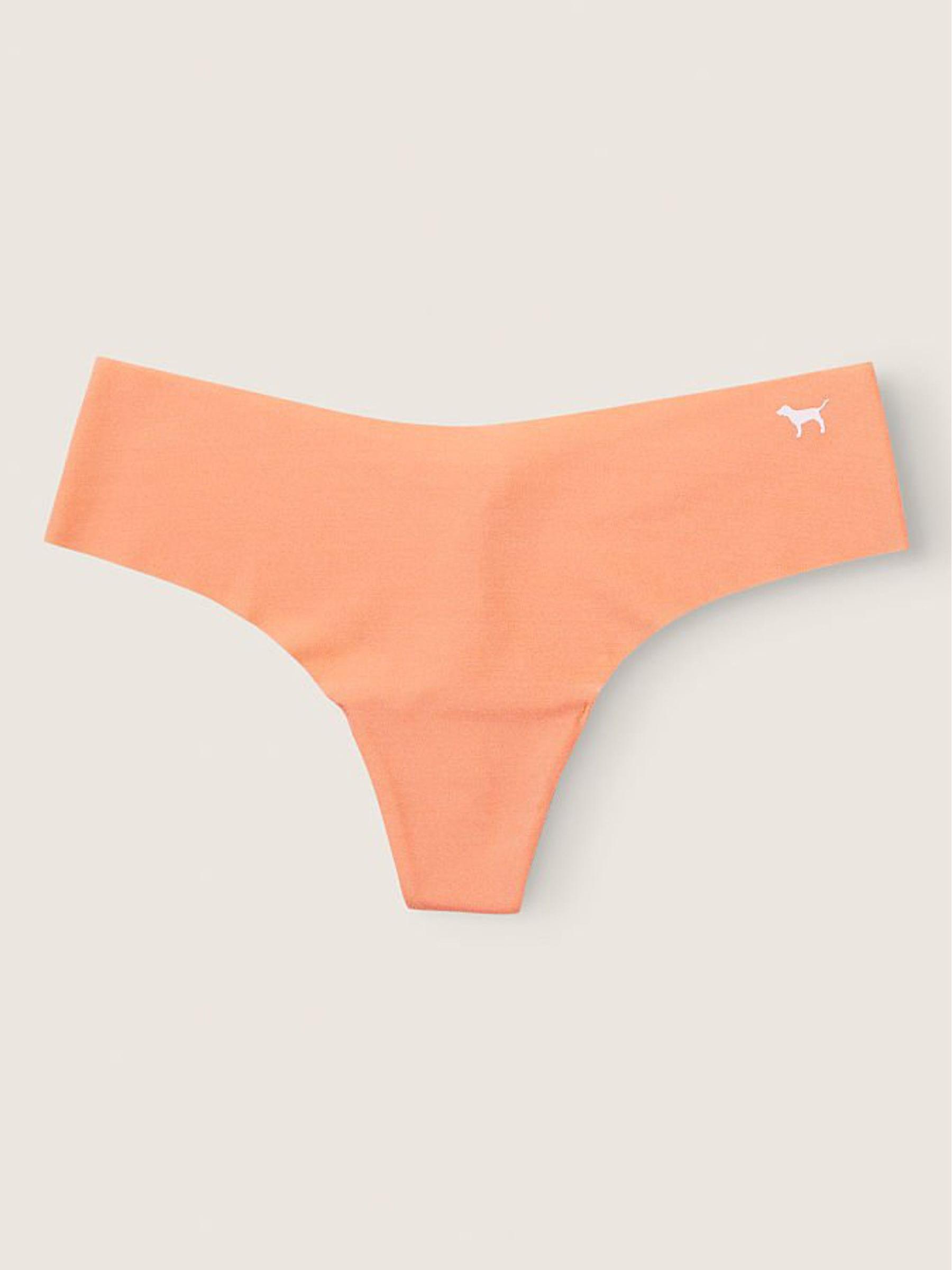 Coral Cream Orange No Show Thong Knickers - Image 1 of 2