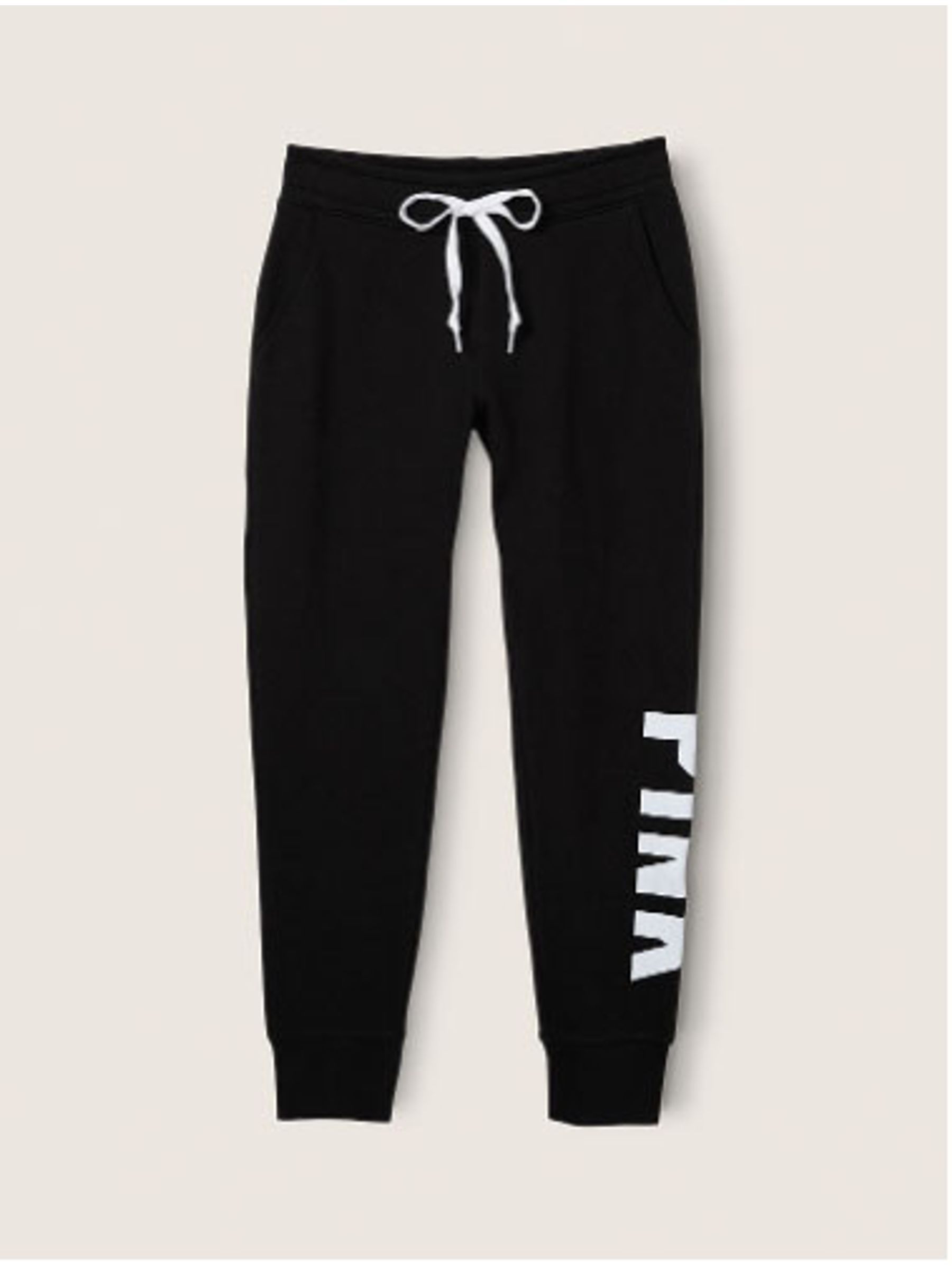 Pure Black Fleece Lounge Jogger - Image 4 of 5