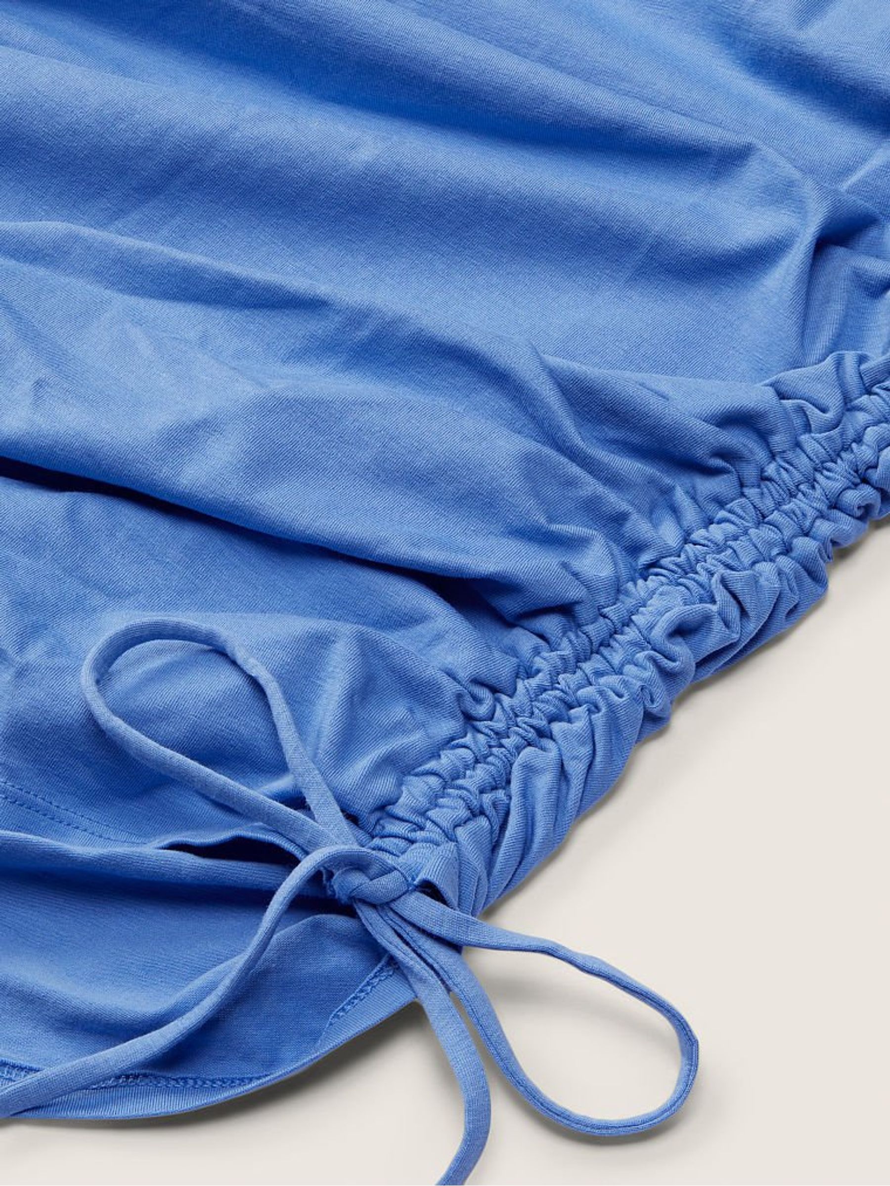 Blue Dawn Ruched Side Short Sleeve Dress - Image 4 of 4