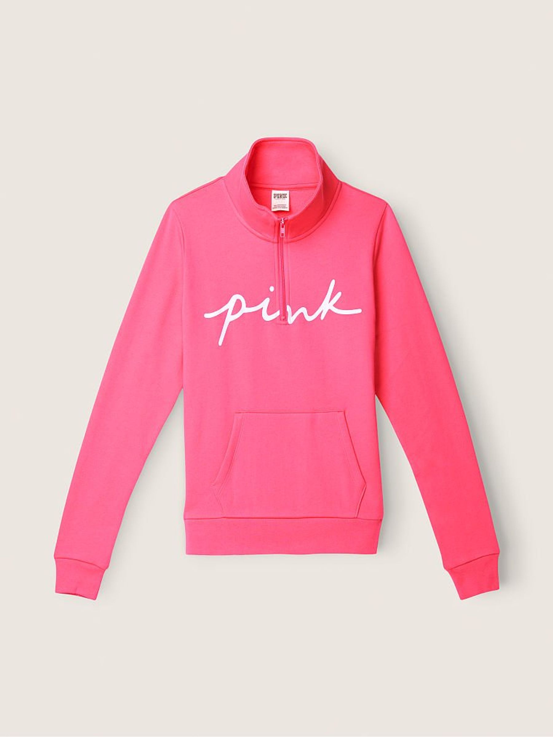 Capri Pink Script Logo Everyday Lounge Perfect QuarterZip Fleece - Image 3 of 4
