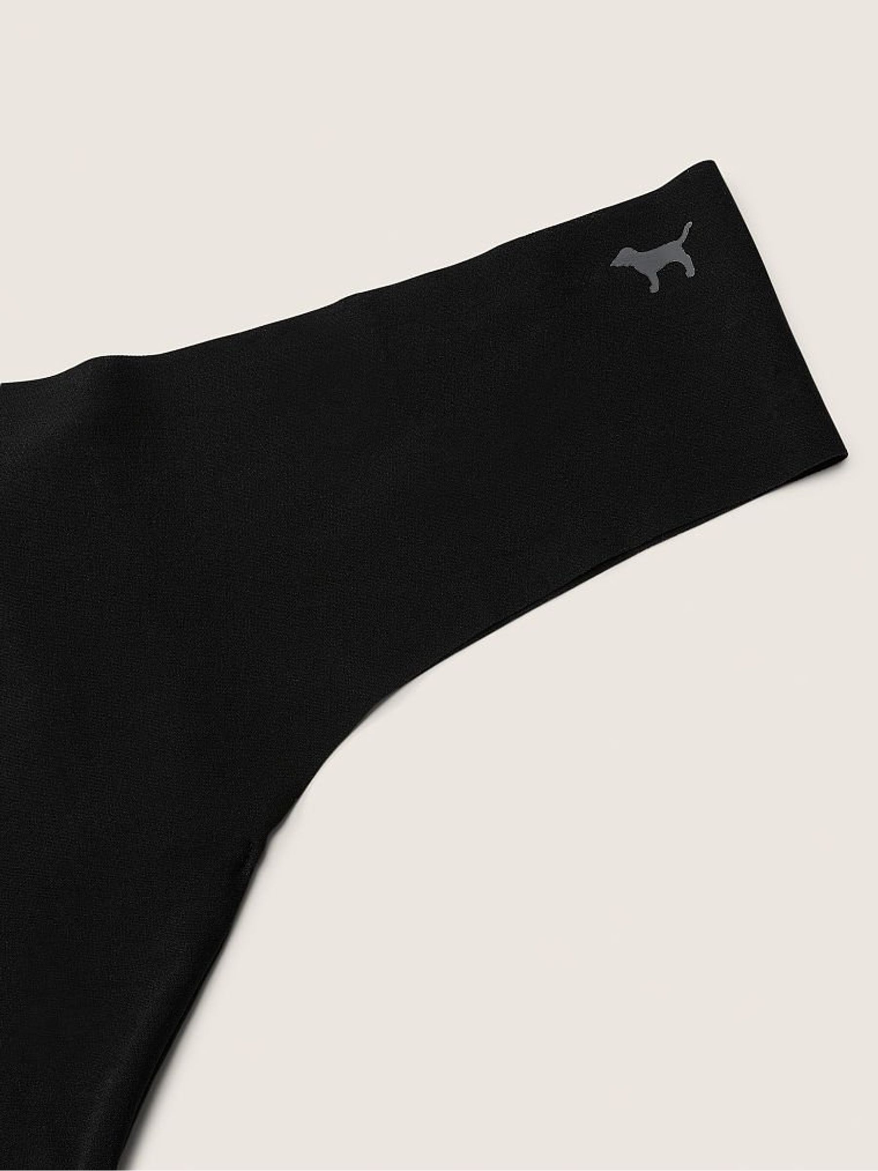 Pure Black Thong Smooth No Show Knickers - Image 2 of 2