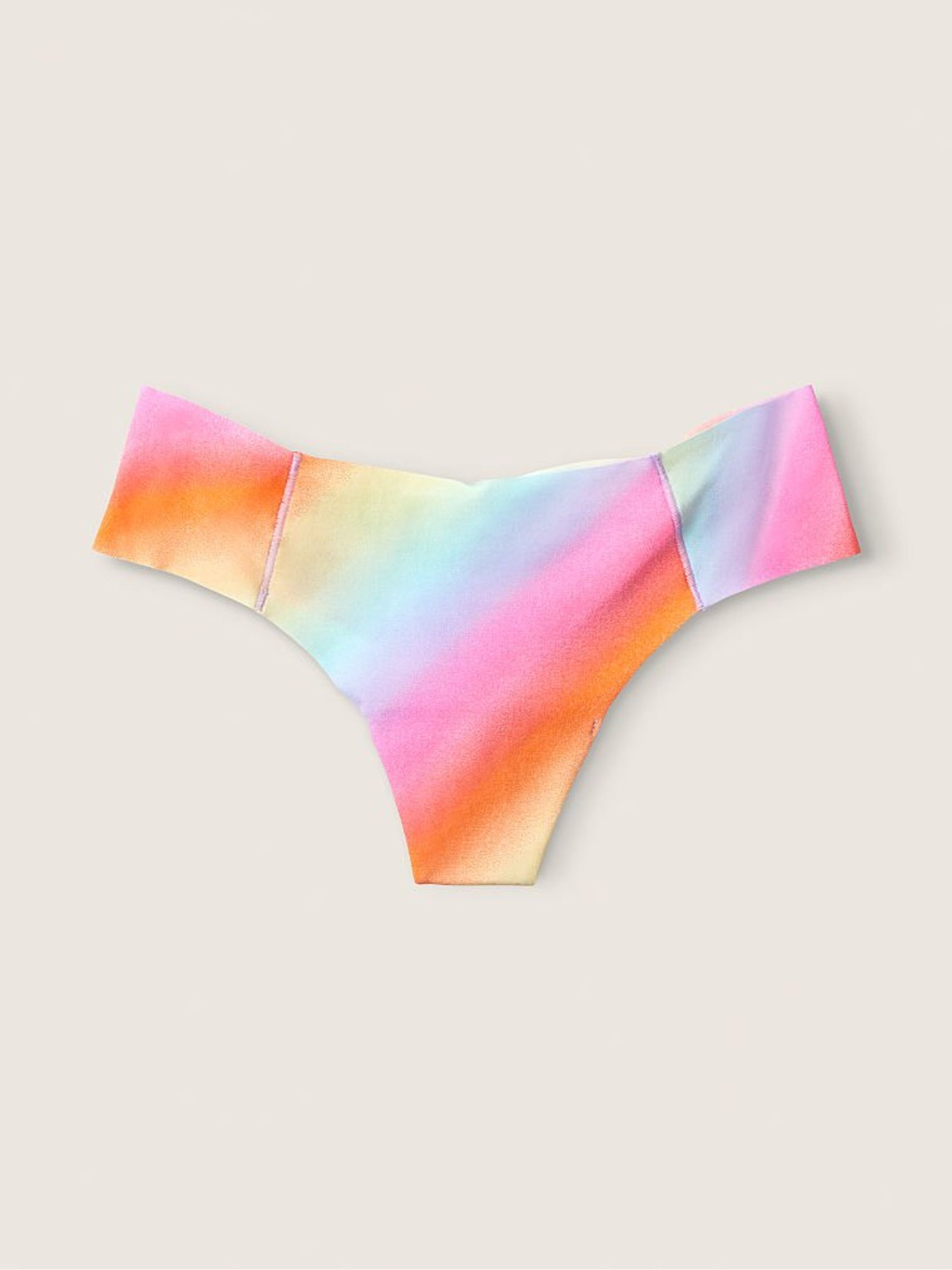 Capri Pink Multicolor Gradient No Show Thong Knickers - Image 1 of 2