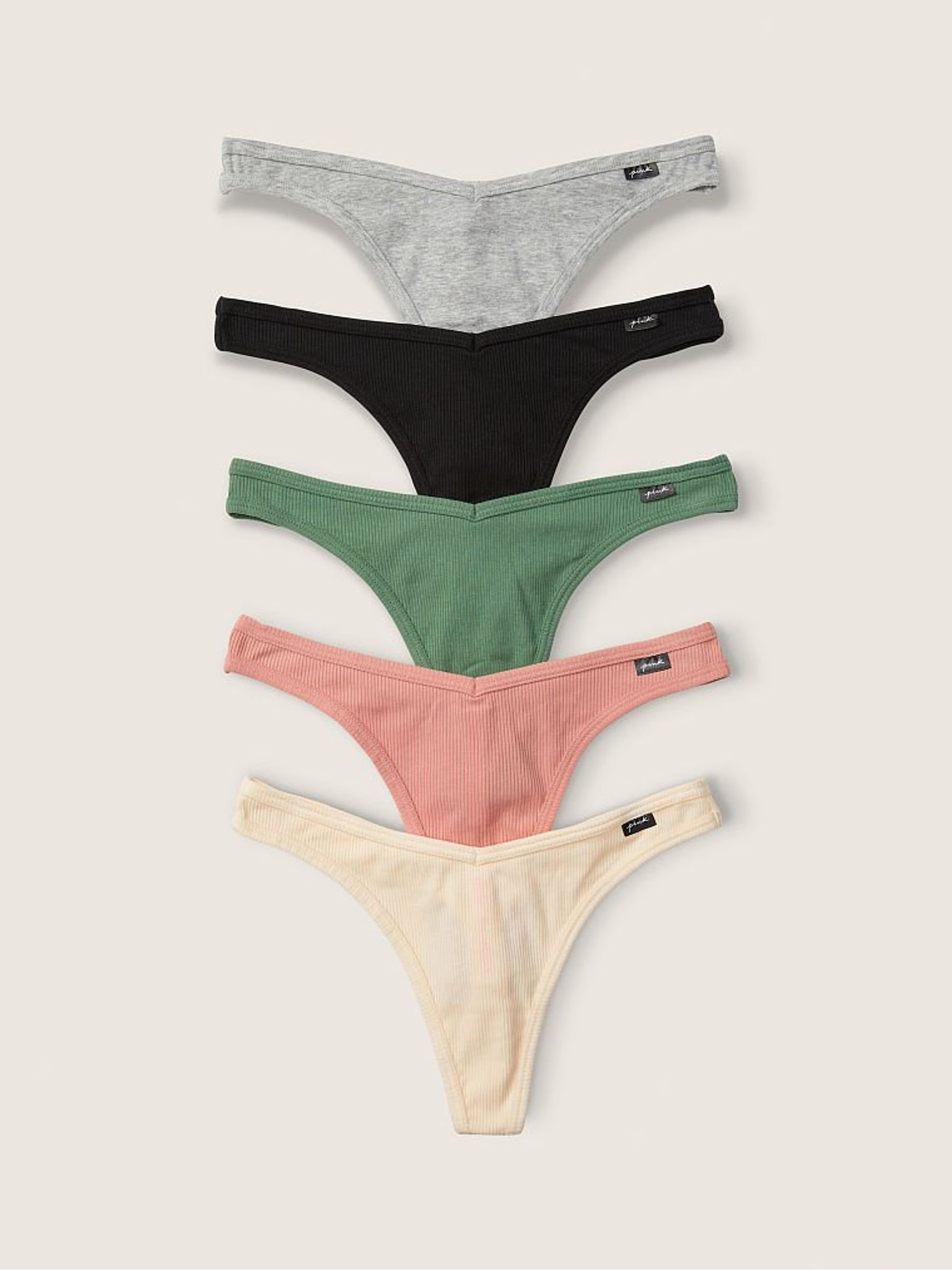 Basic Pack Cotton Thong Underwear - Image 1 of 1