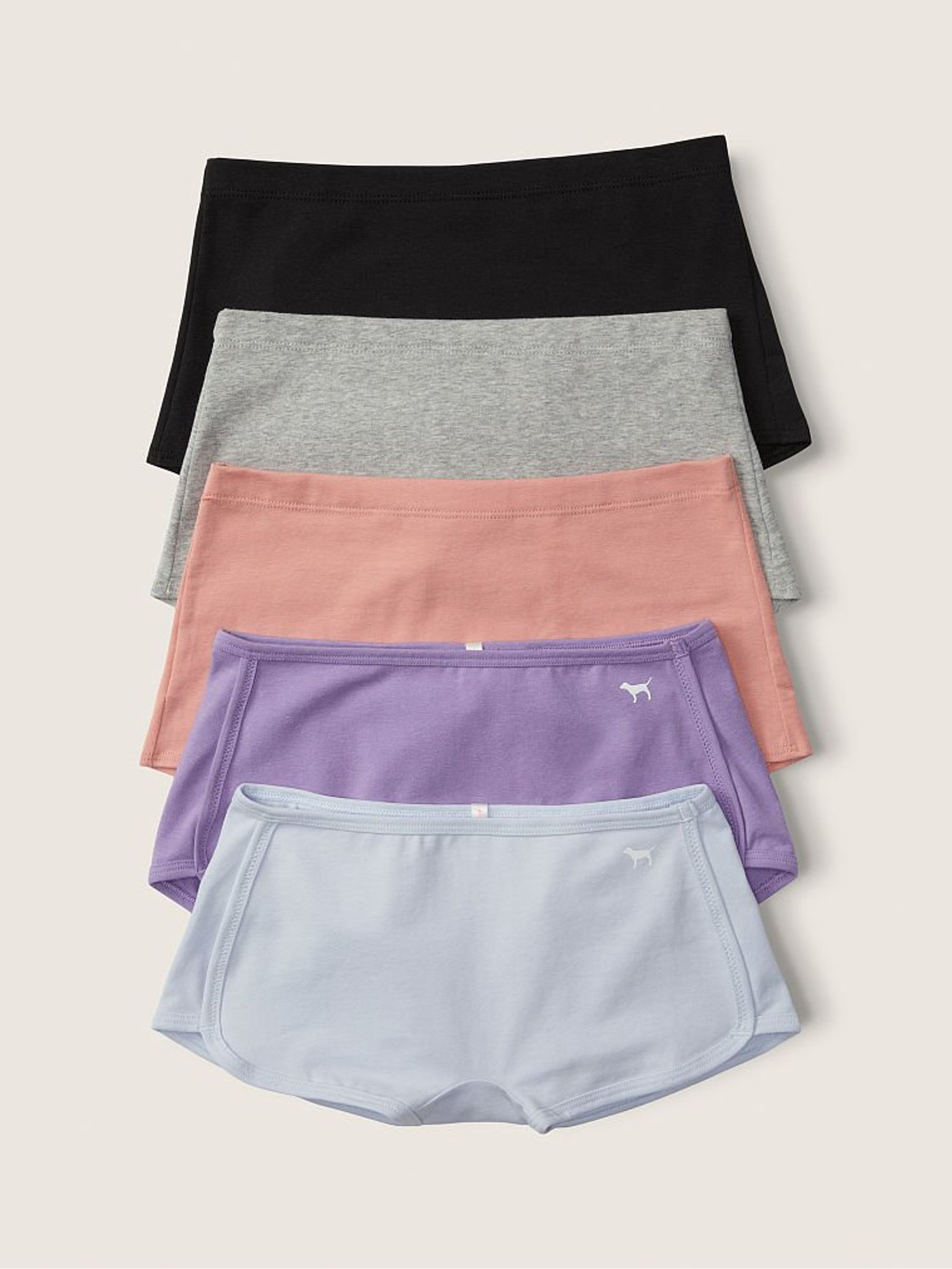 Basic Black Cotton Multipack Short Knickers - Image 1 of 1