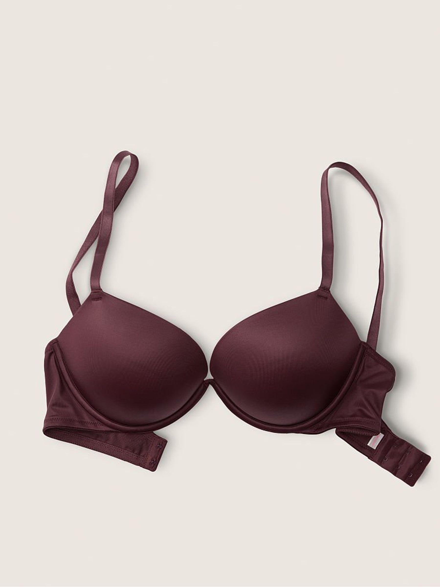 Burnt Umber Brown Smooth Super Push Up Bra - Image 3 of 5