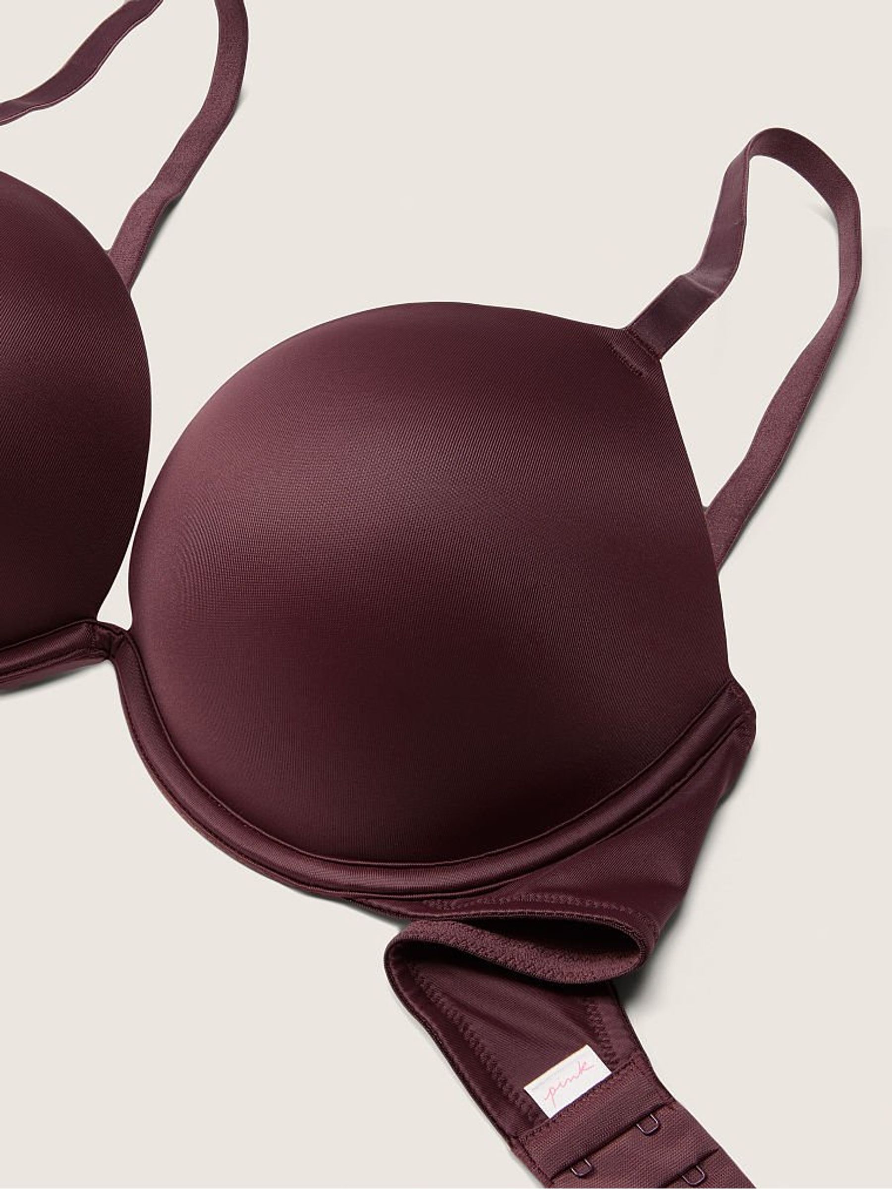 Burnt Umber Brown Smooth Super Push Up Bra - Image 5 of 5