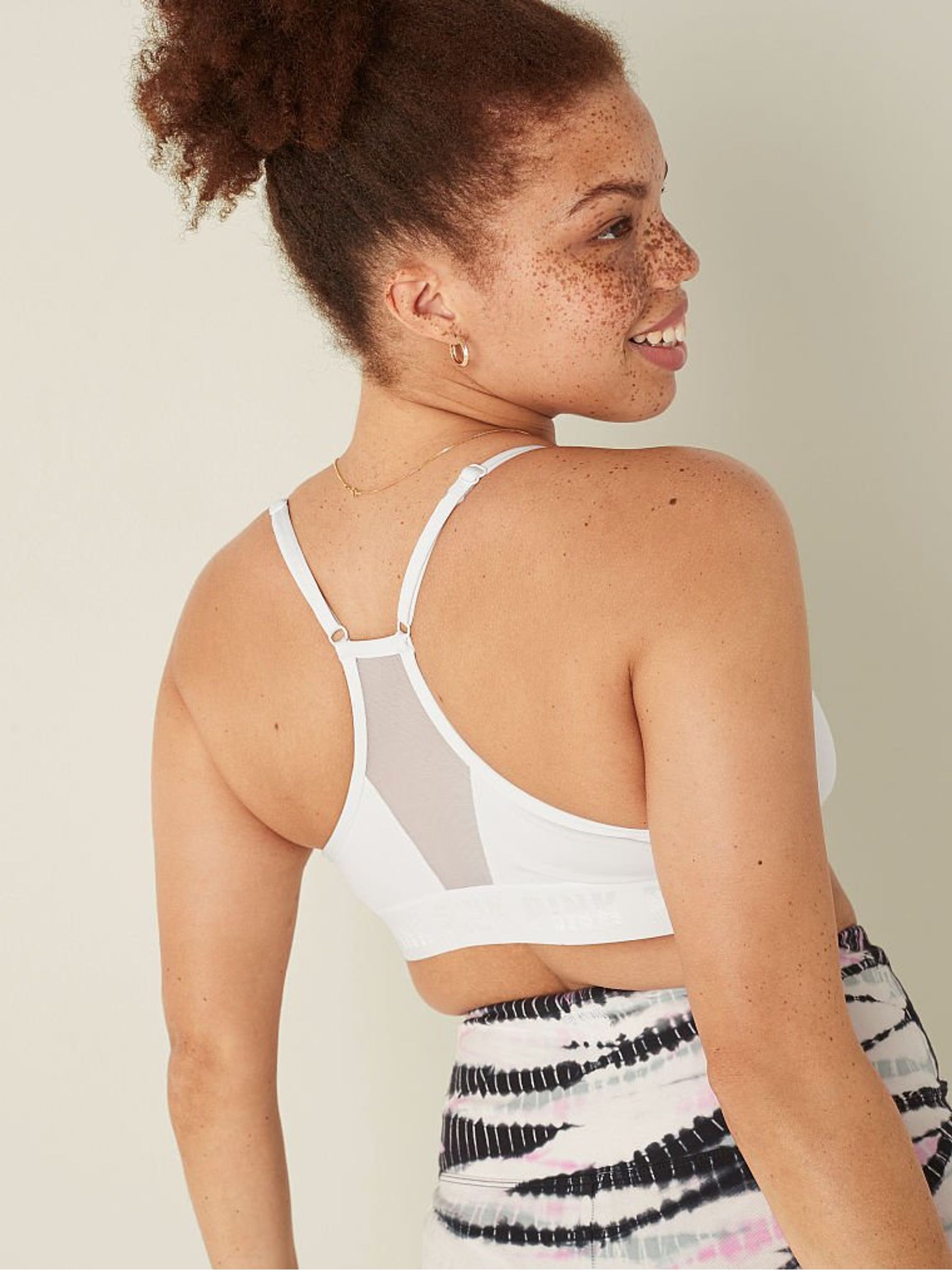 Optic White Lightly Lined Low Impact Sports Bra - Image 2 of 4