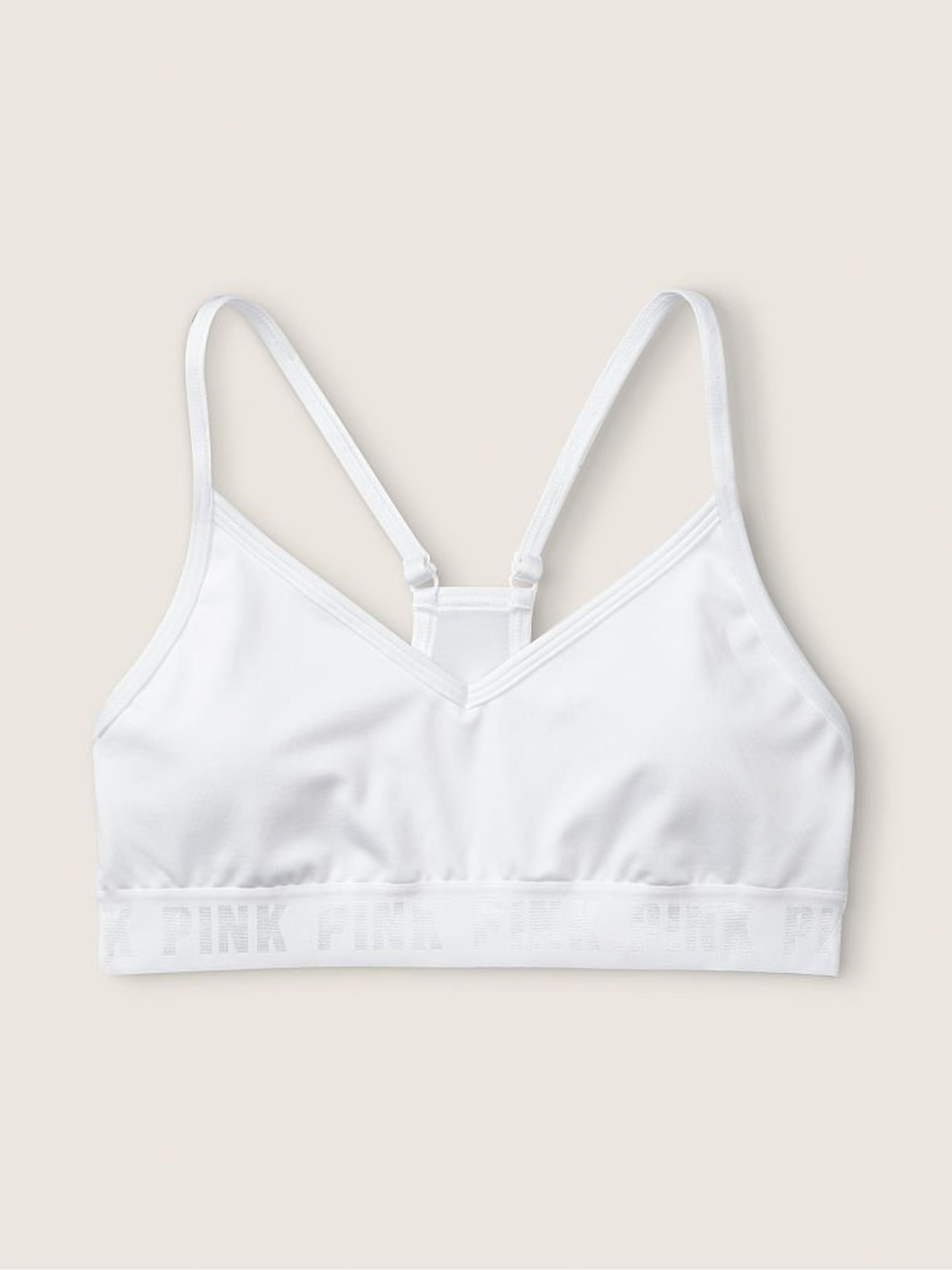 Optic White Lightly Lined Low Impact Sports Bra - Image 4 of 4