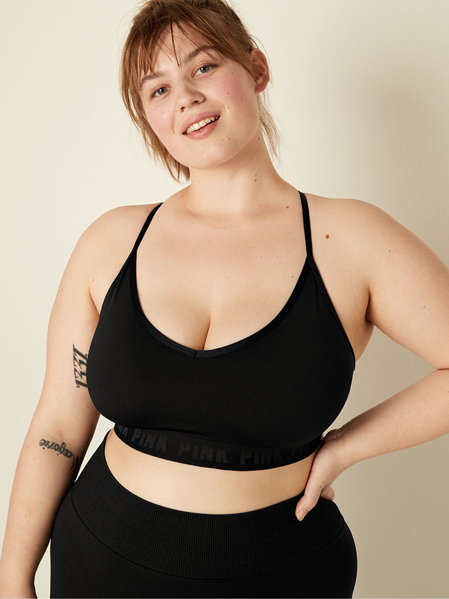 Black Lightly Lined Low Impact Sports Bra - Image 1 of 4