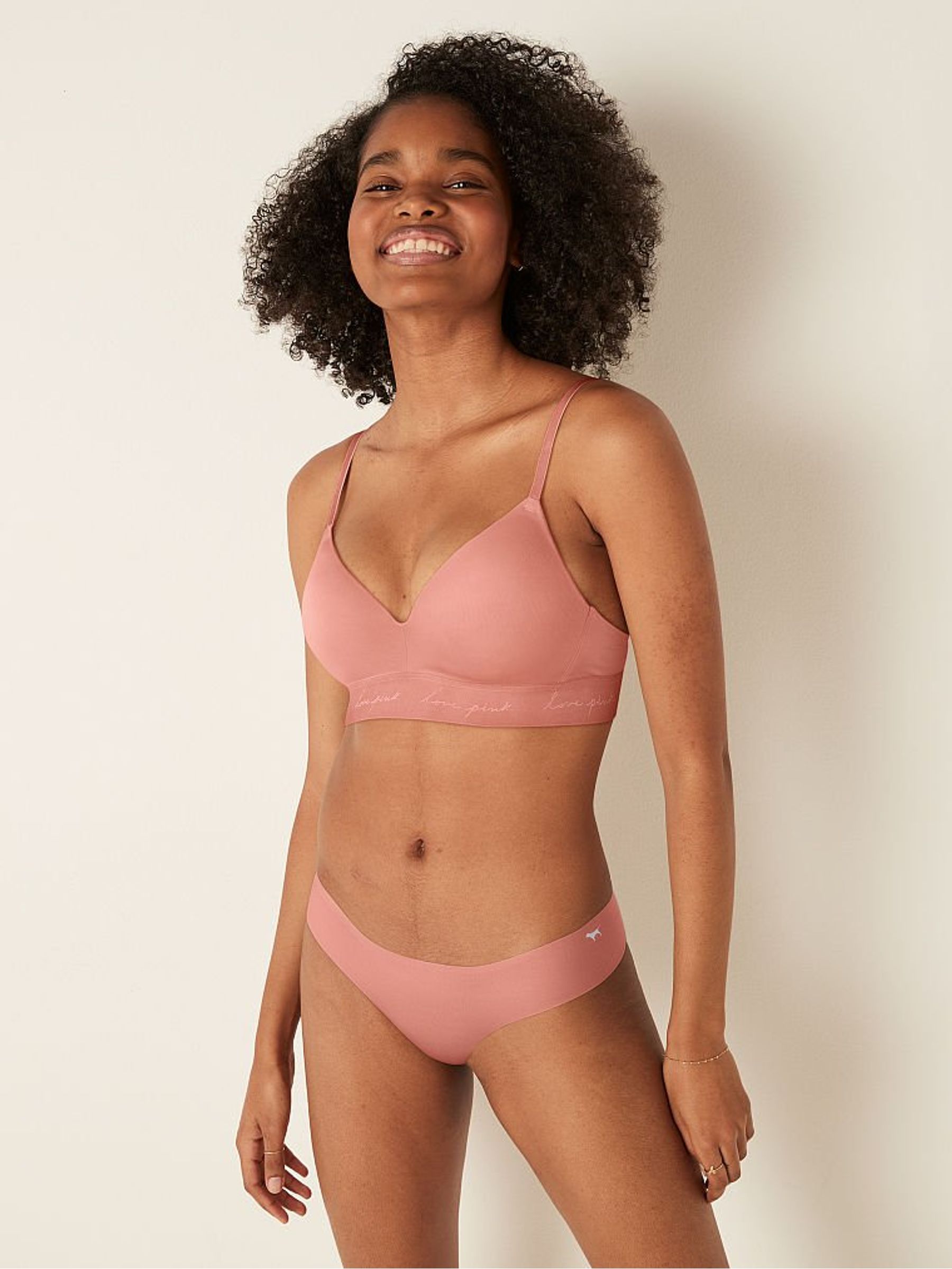 Pink French Rose Non Wired Lightly Lined Smooth T-Shirt Bra - Image 3 of 6