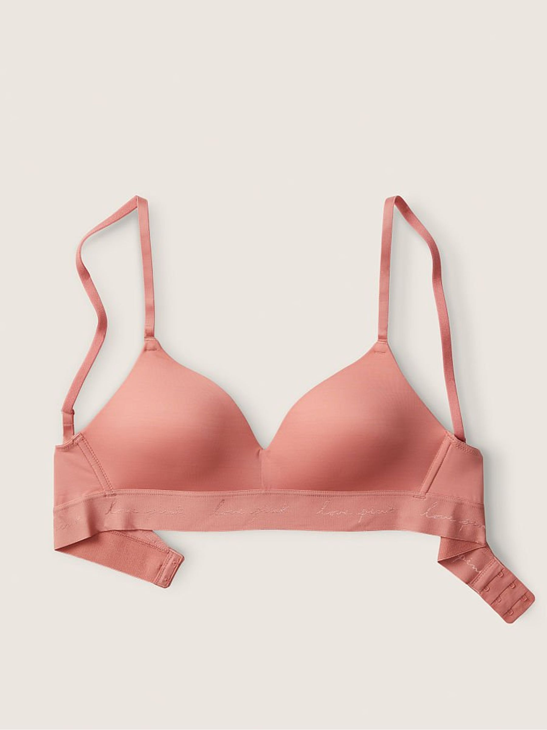 Pink French Rose Non Wired Lightly Lined Smooth T-Shirt Bra - Image 4 of 6