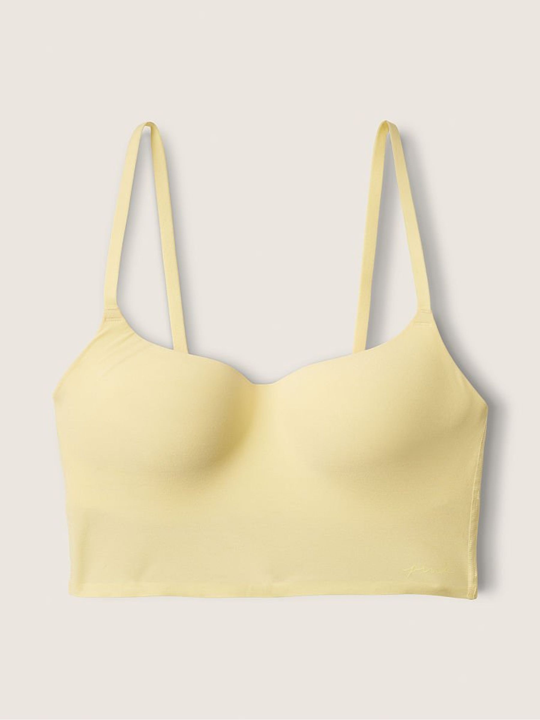 Subtle Yellow Smooth Lightly Lined Bralette - Image 3 of 4
